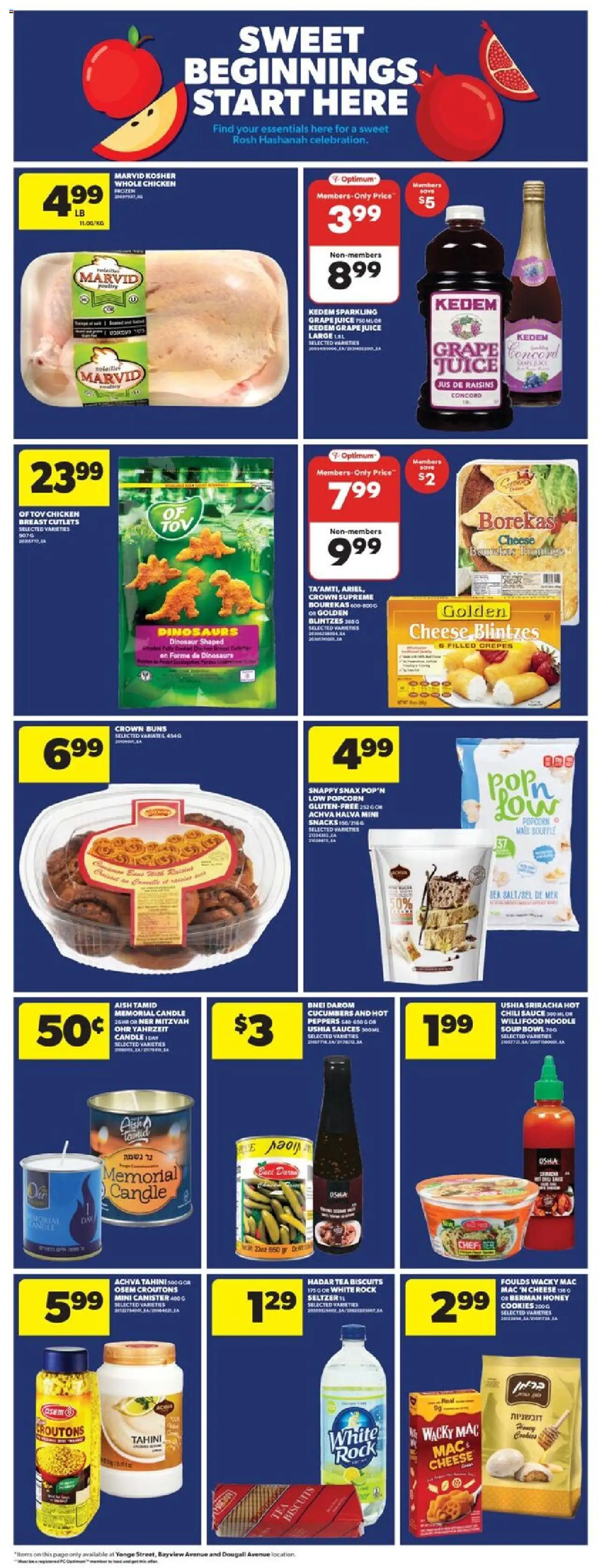 Real Canadian Superstore flyer valid from 02.10.2025 | Page: 25 | Products: Tea, Cookies, Cheese, Chicken