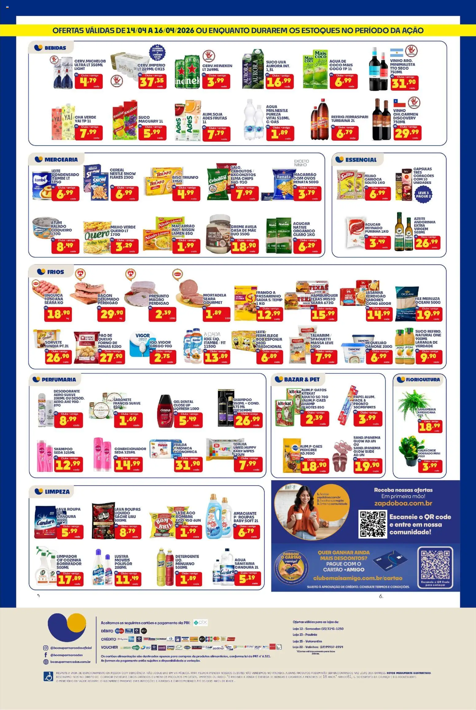 Boa Supermercados Folheto - válido de 14.04.2026 | Página: 2 | Produtos: Coco, Elma Chips, Mortadela, Sorvete