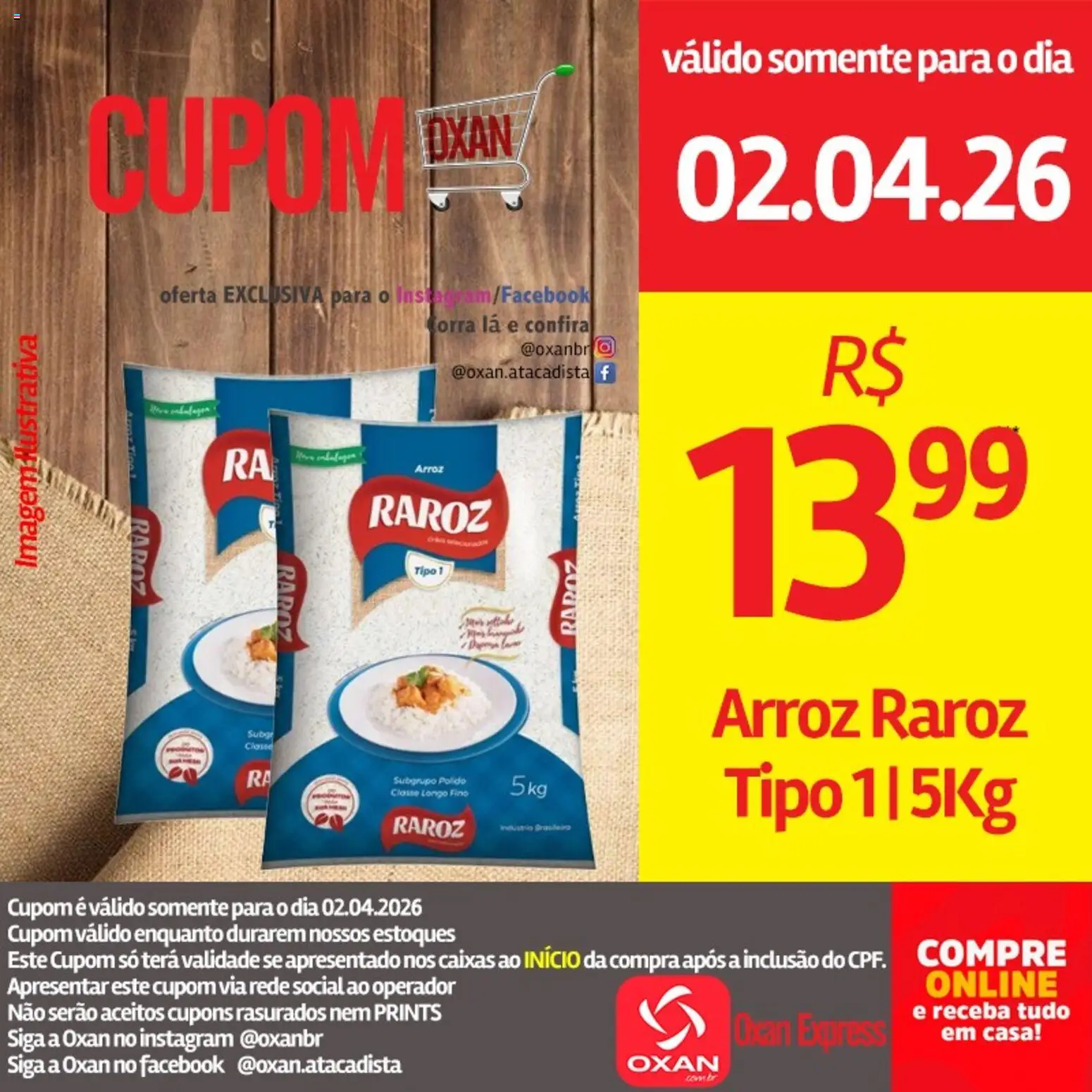 Oxan Atacadista Folheto - válido de 02.04.2026 | Página: 10 | Produtos: Arroz