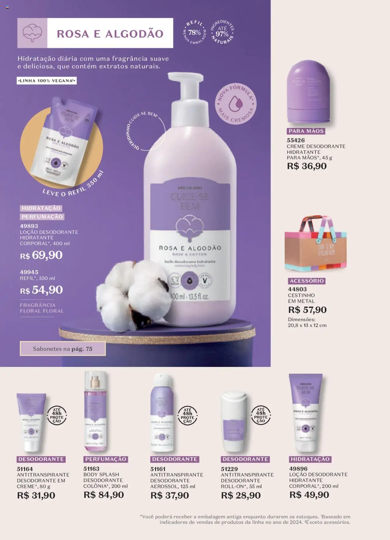 O Boticário Folheto - válido de 13.06.2025 | Página: 78 | Produtos: Fragrância, Desodorante, Algodão, Body