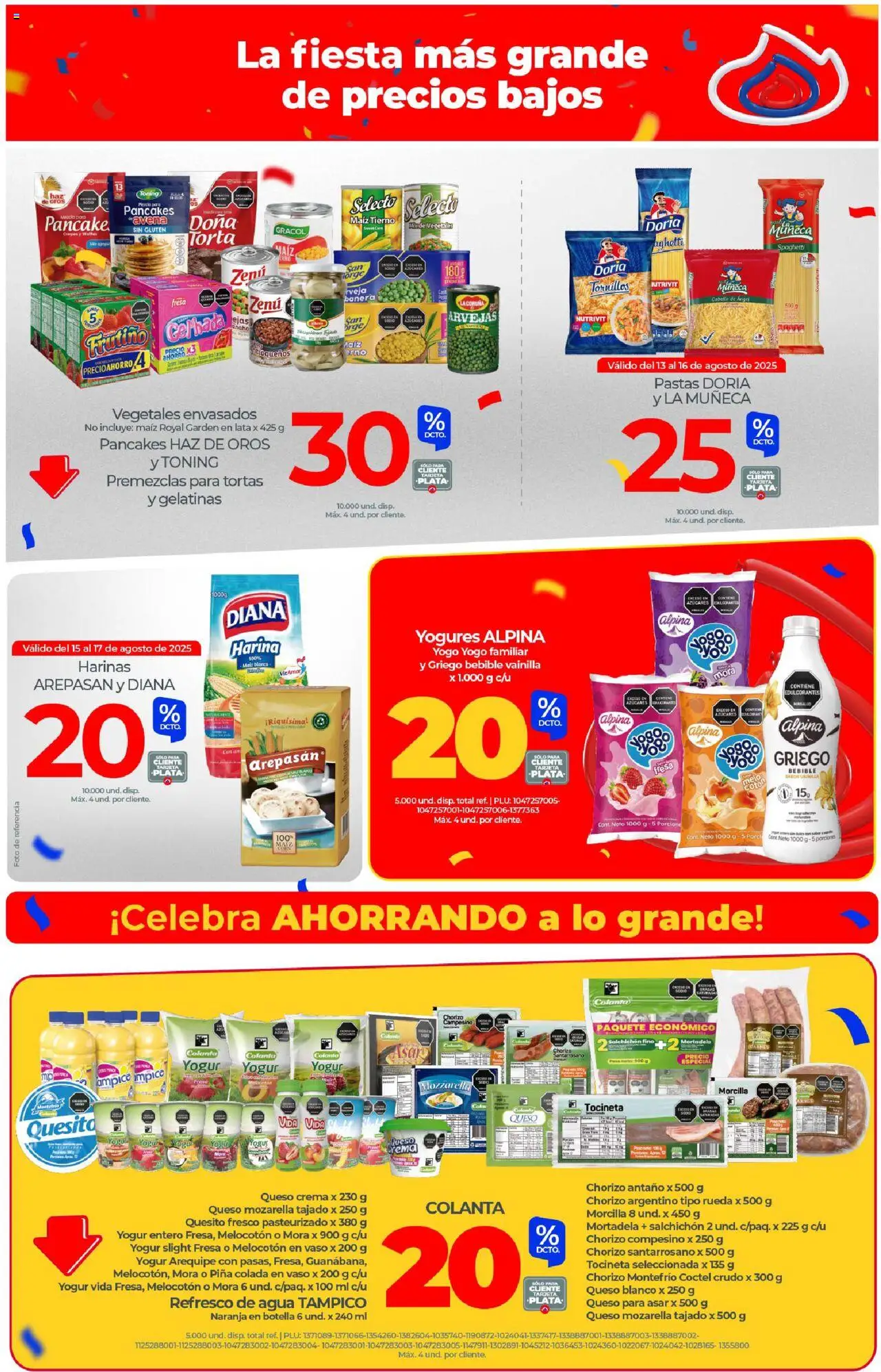 Olímpica revista - valida desde el 13.08.2025 | Página: 3 | Productos: Crema, Mermelada, Maiz, Morcilla