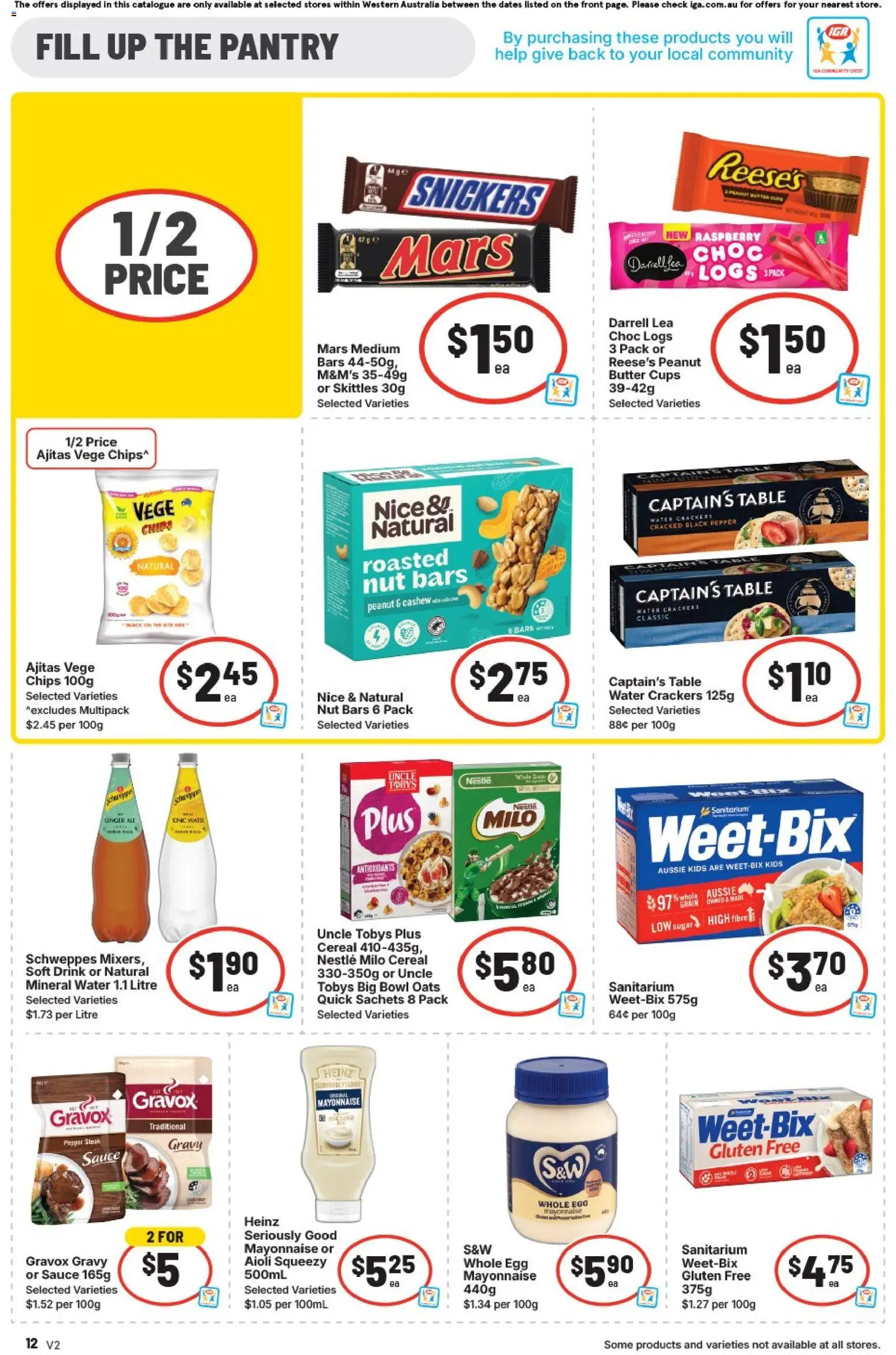 IGA catalogue - valid from 11.03.2026 | Page: 12 | Products: Table, Cups, Water, Raspberry