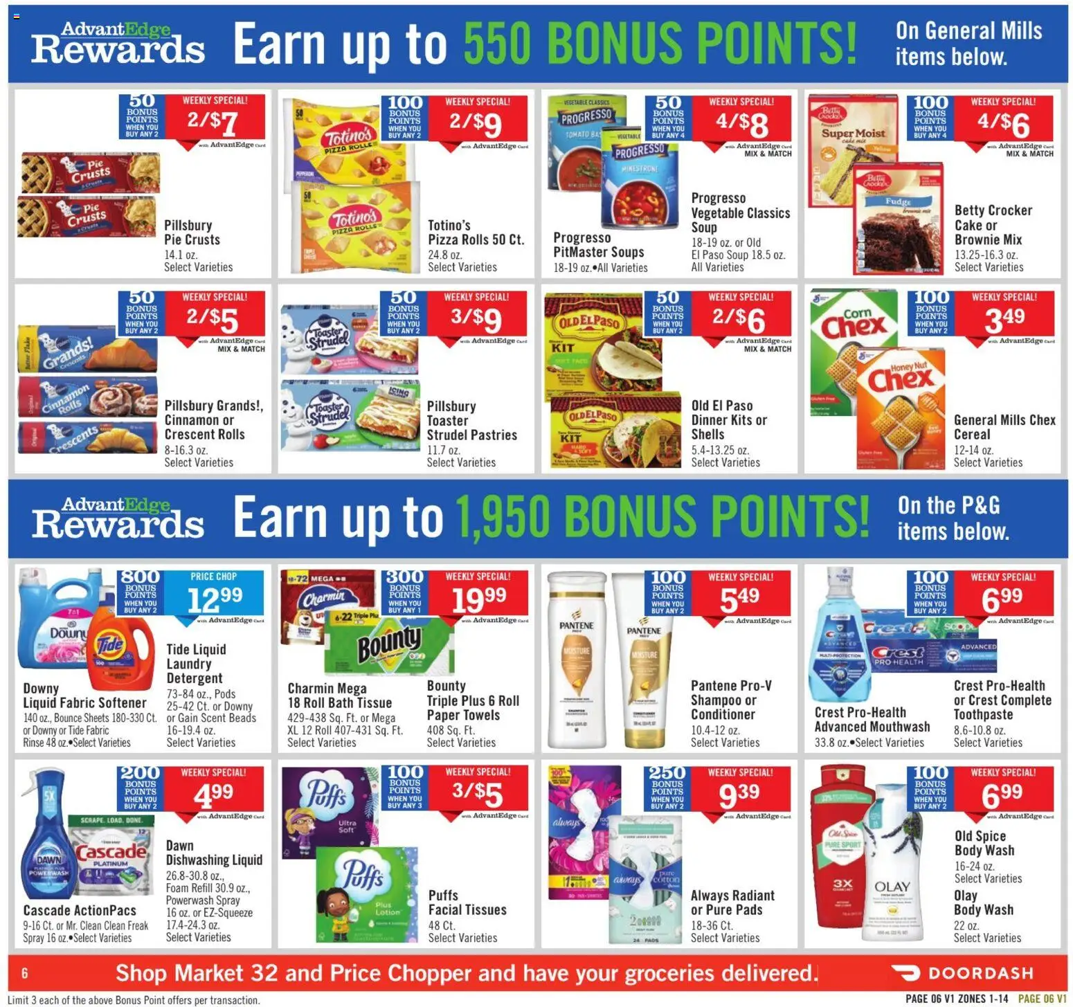 Price Chopper Weekly Ad - valid from 06.12.2025 | Page: 6 | Products: Toaster, Conditioner, Toothpaste, Pads