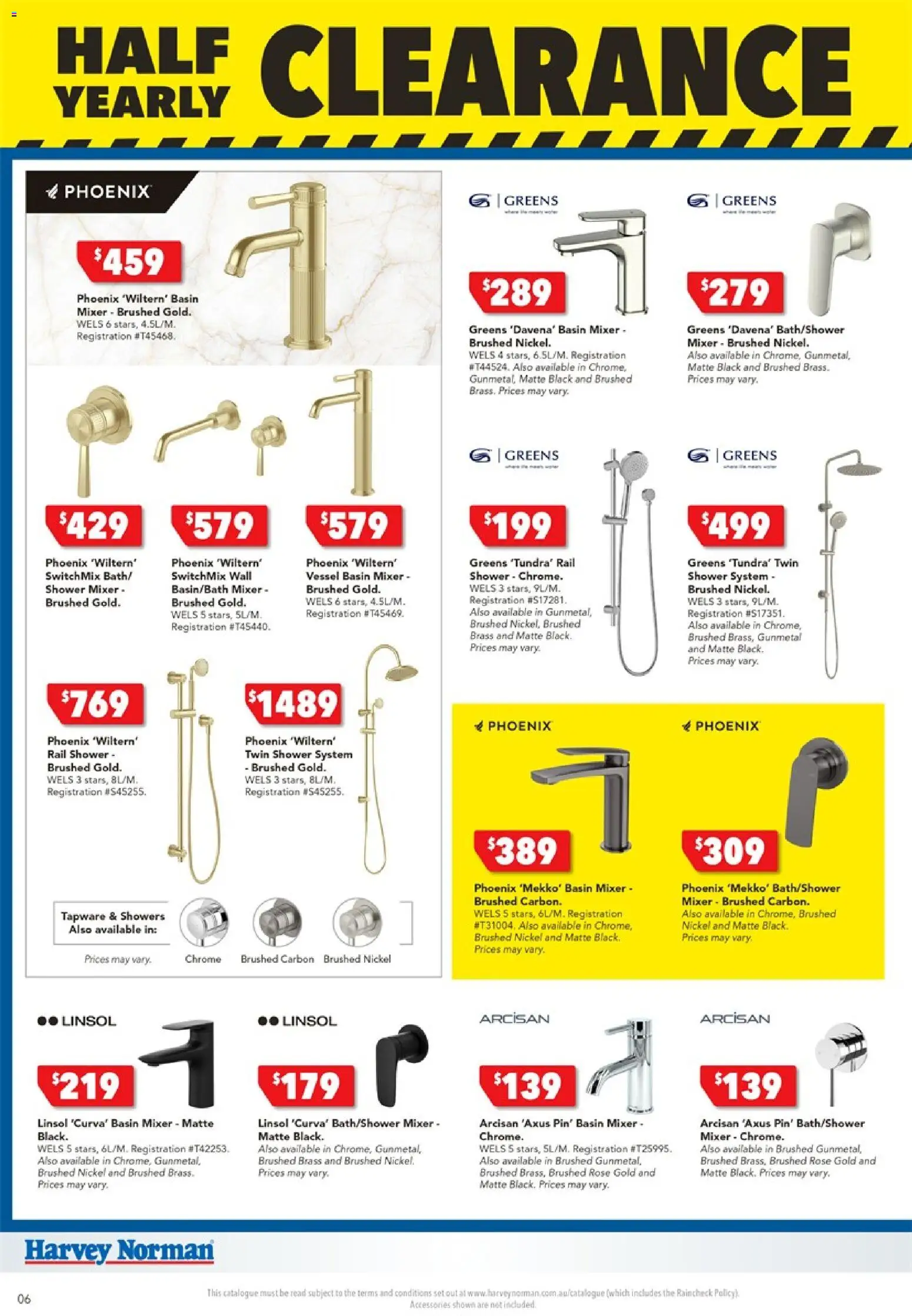 Harvey Norman catalogue - valid from 25.12.2025 | Page: 6 | Products: Shower, Greens, Accessories, Mixer