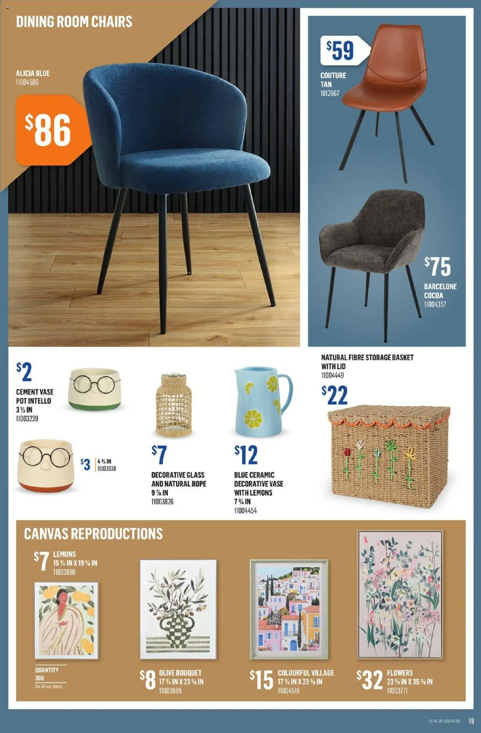 Canac flyer valid from 30.04.2026 | Page: 19 | Products: Basket, Vase
