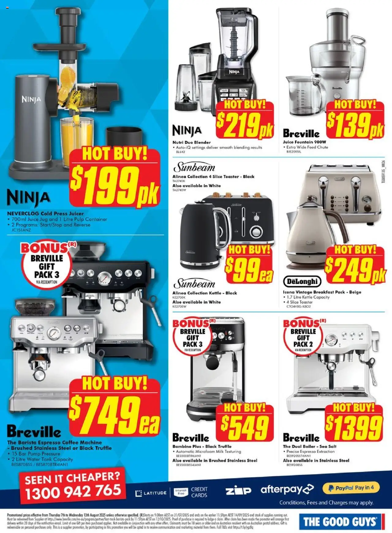The Good Guys catalogue - valid from 06.08.2025 | Page: 8 | Products: Coffee, Water, Salt, Kettle
