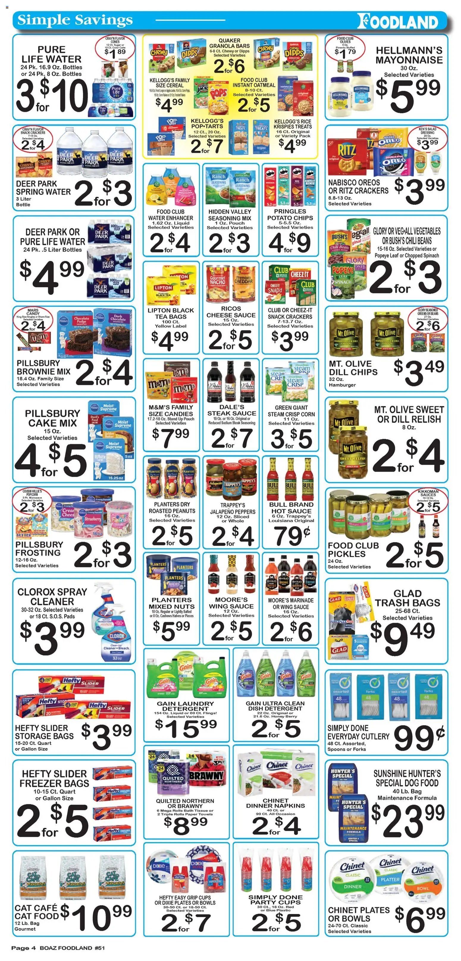 Foodland Weekly Ad - valid from 03.02.2026 | Page: 4 | Products: Peppers, Candies, Water, Vegetables