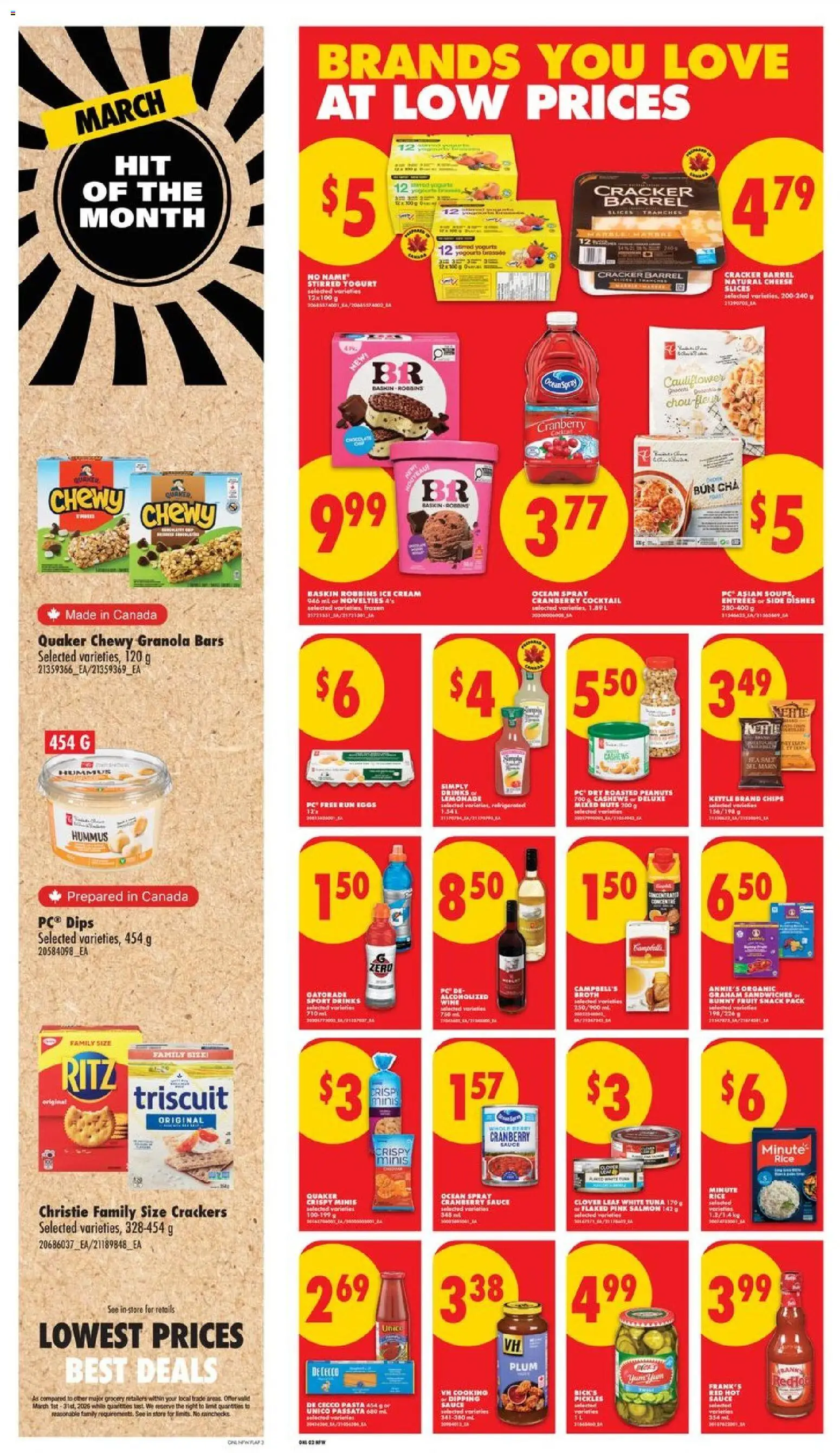 No Frills flyer valid from 26.03.2026 | Page: 6 | Products: Ice cream, PC, Cheese, Eggs