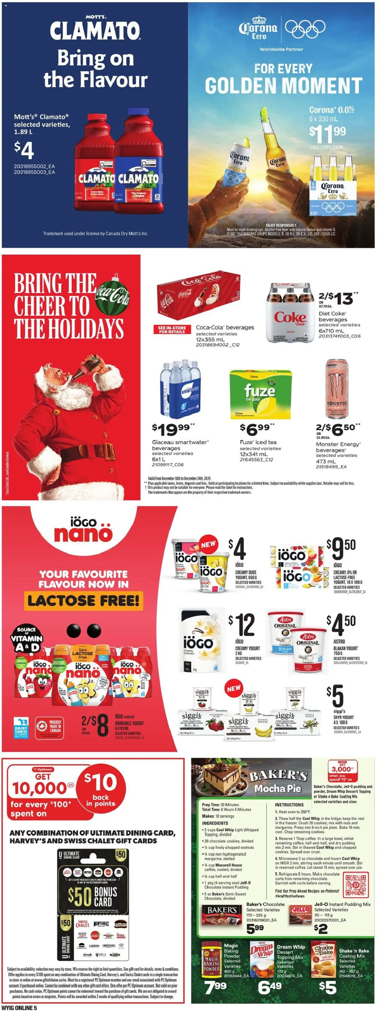 Loblaws flyer valid from 18.12.2025 | Page: 18 | Products: Nuts, PC, Oven, Beer