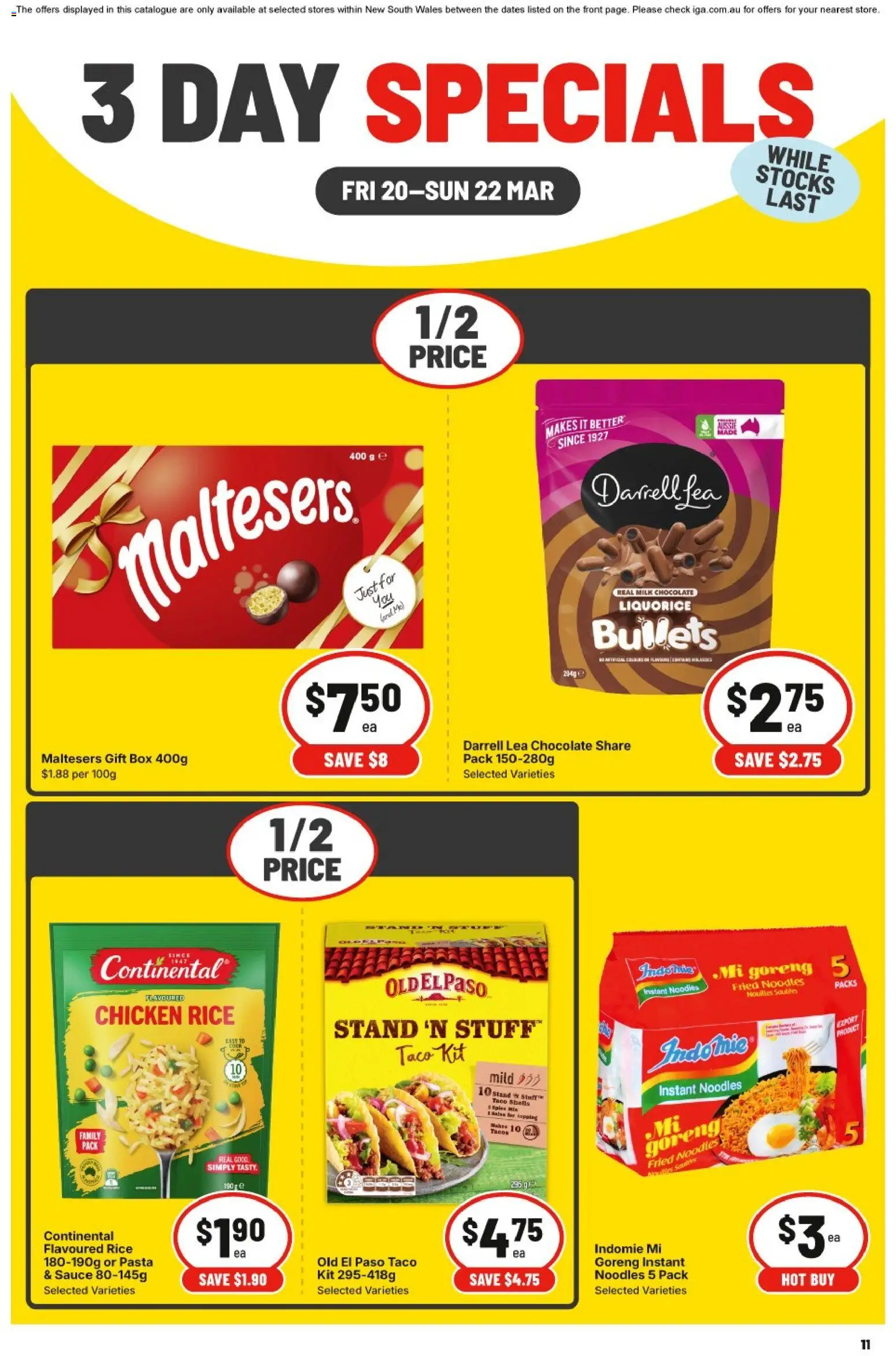 IGA catalogue - valid from 20.03.2026 | Page: 2 | Products: Rice, Noodles, Pasta, Salsa