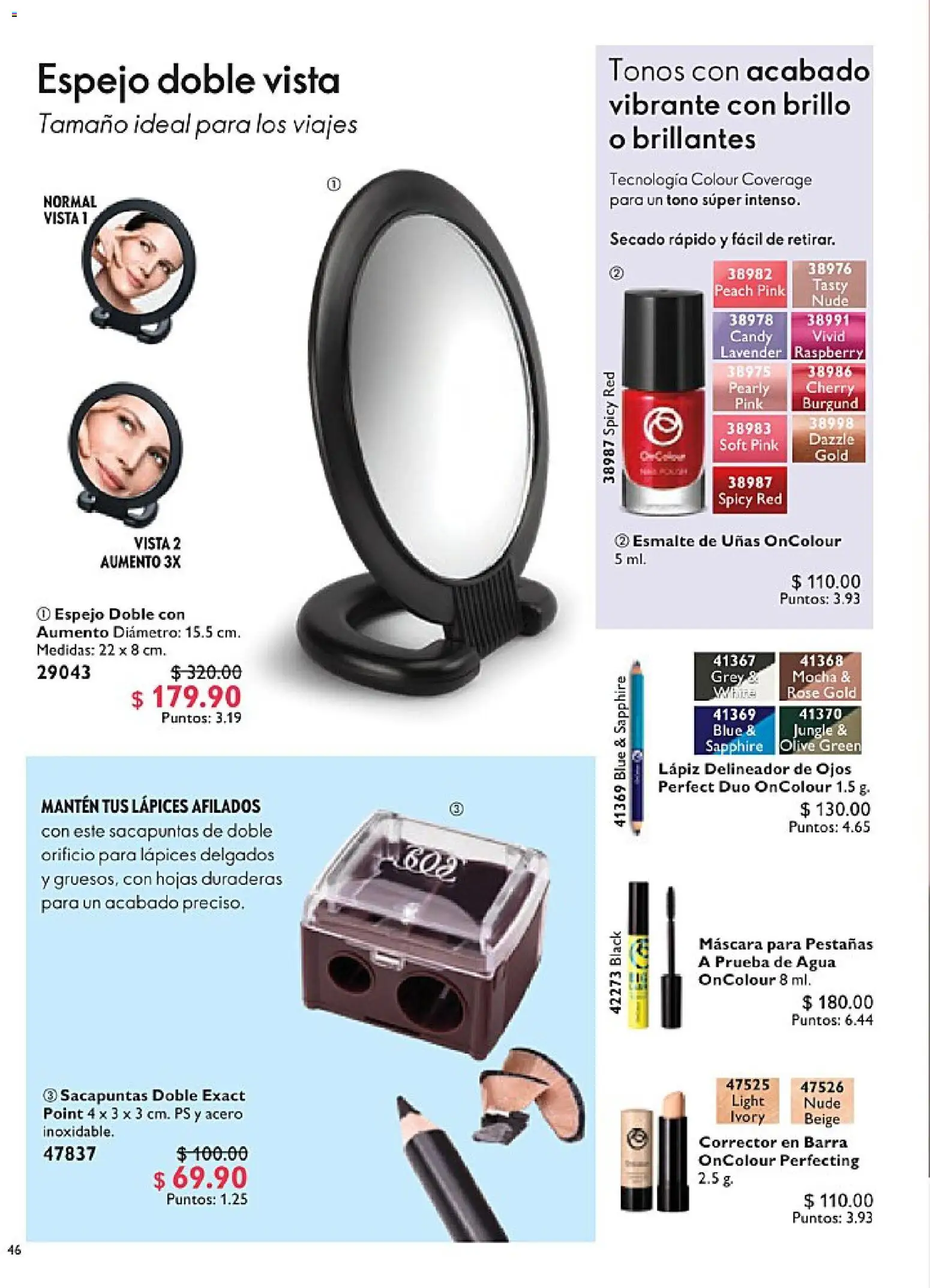 Nuevas ofertas de Oriflame válidas en toda la República Mexicana desde el 14.02.2026. ¡Encuentra las mejores ofertas en Oriflame campaña 3 2026! | Página: 46 | Productos: Máscara, Barra, Delineador, Esmalte de uñas