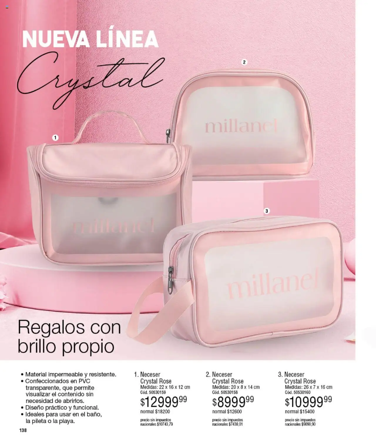 Millanel catálogo │ válido desde el 15.09.2025 | Página: 138 | Productos: Pileta, Neceser, Brillo