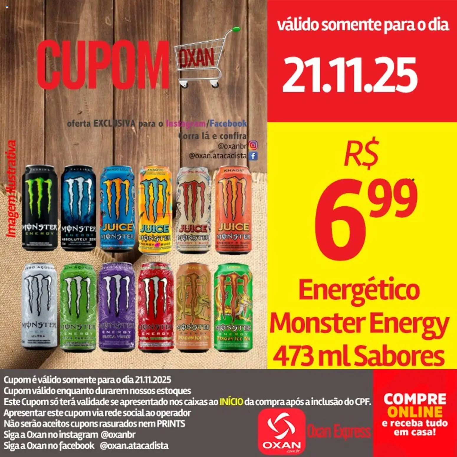 Oxan Atacadista Folheto - válido de 21.11.2025 | Página: 19 | Produtos: Energético, Monster