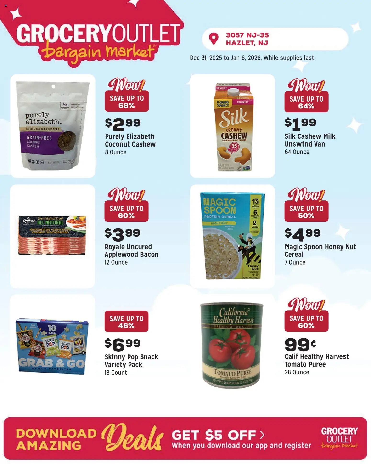 Grocery Outlet Weekly Ad - NJ - valid from 31.12.2025 | Page: 8 | Products: Milk, Pork
