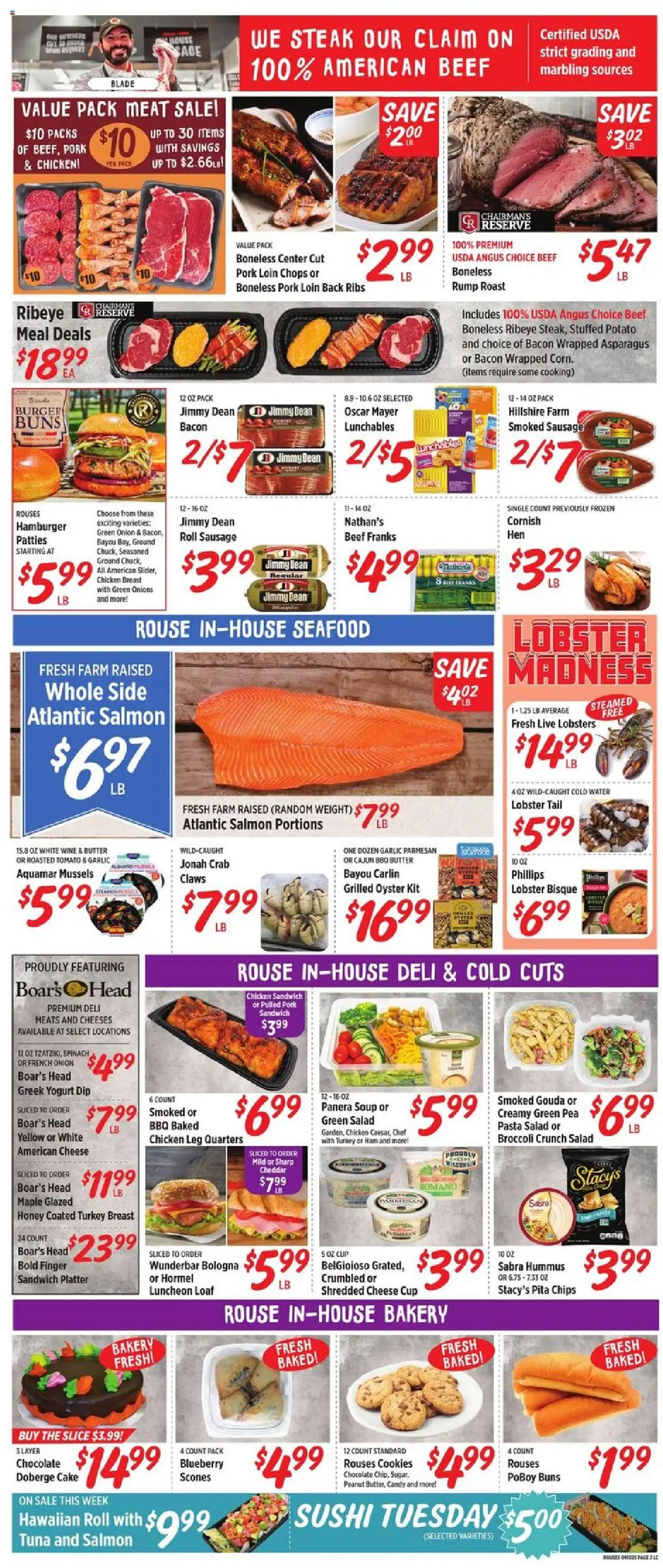 Rouses Weekly Ad - LA - valid from 10.09.2025 | Page: 3 | Products: Bakery, Cheese, Yogurt, Chips