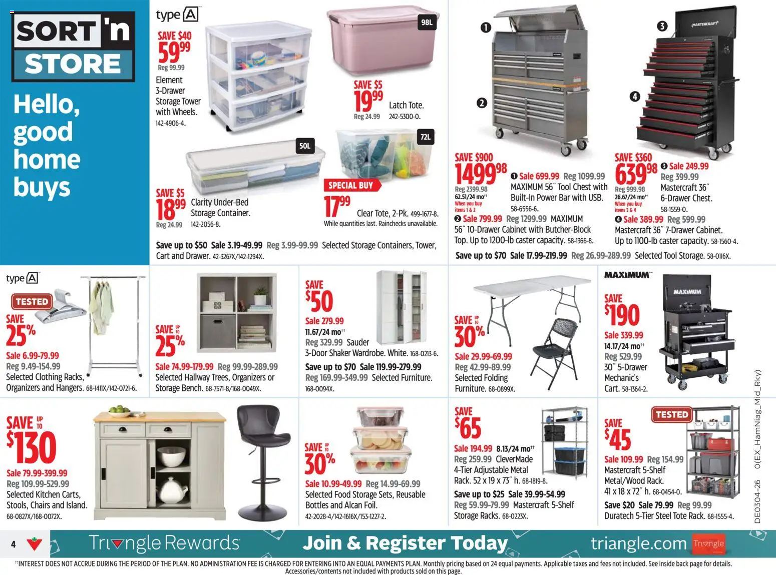 Canadian Tire flyer valid from 22.01.2026 | Page: 4 | Products: Cabinet
