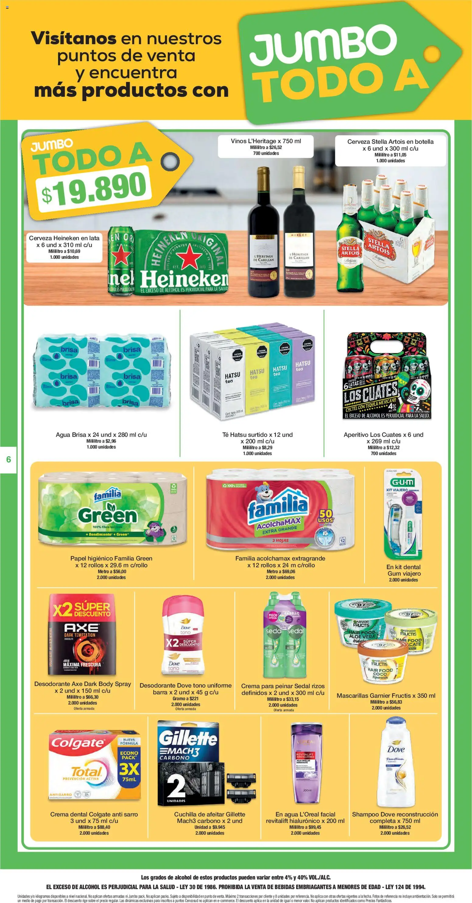 Jumbo revista - valida desde el 22.01.2026 | Página: 6 | Productos: Agua, Sobre, Crema dental, Chocolate