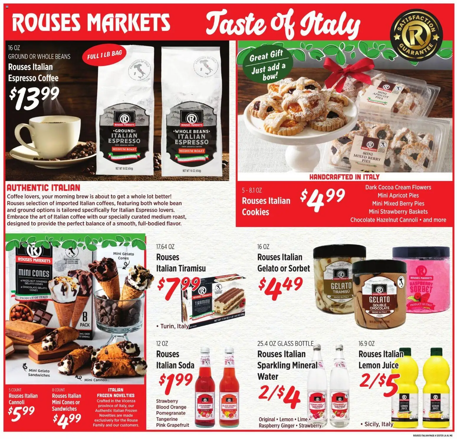Rouses Monthly Ad - valid from 03.12.2025 | Page: 4 | Products: Bow, Cookies, Grapefruit, Raspberry