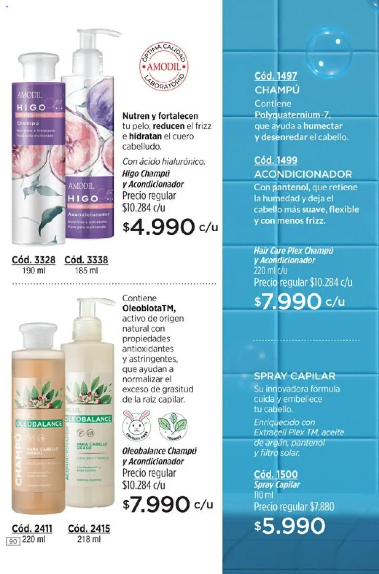 Catálogo Amodil Campaña 11 │ válido desde el 13.06.2025 | Página: 90 | Productos: Flexible, Champú, Acondicionador, Aceite para cabello