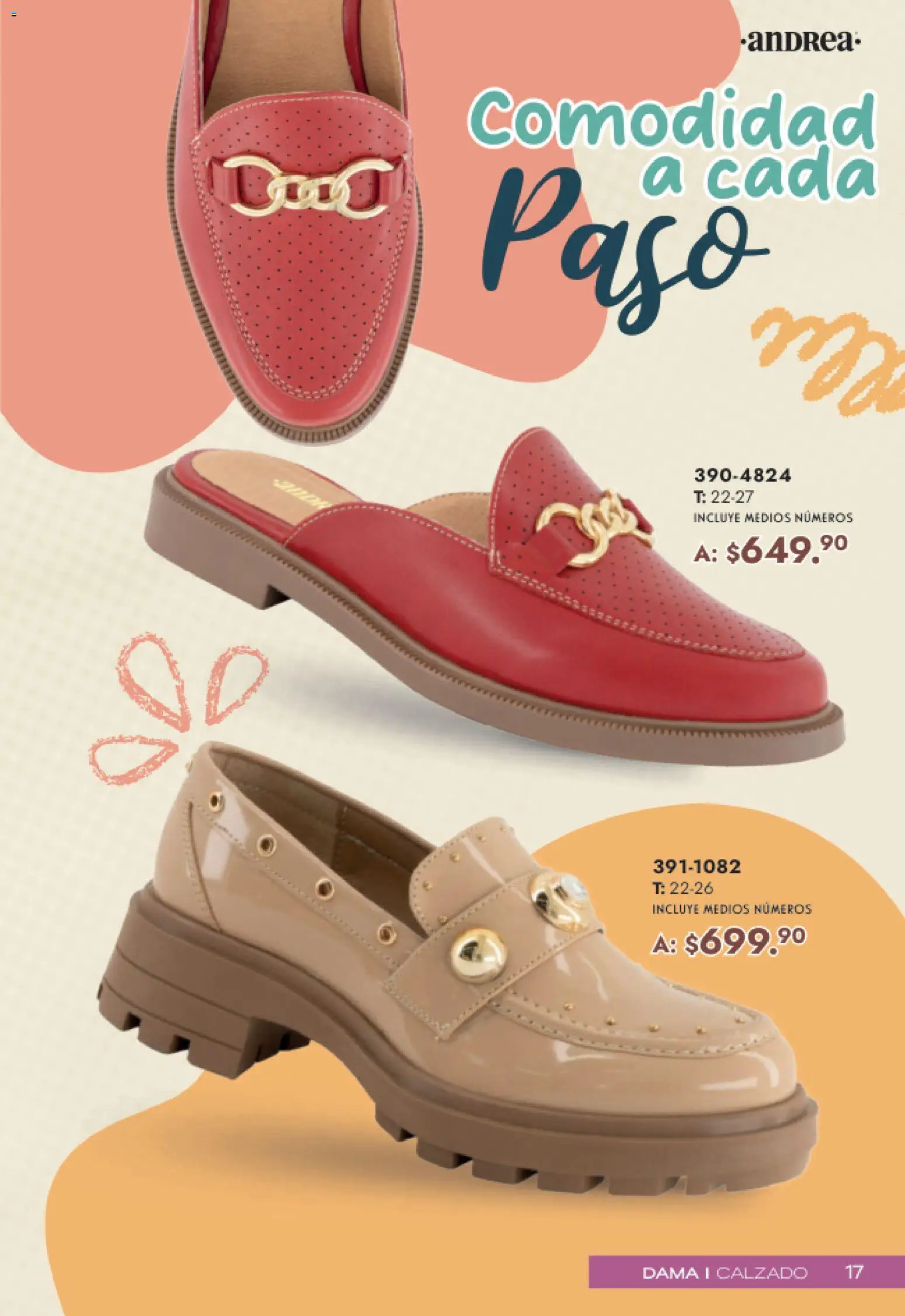 Nuevas ofertas de Andrea válidas en toda la República Mexicana desde el 19.04.2026. ¡Encuentra las mejores ofertas en Andrea catálogo Mamá y Peques! | Página: 17