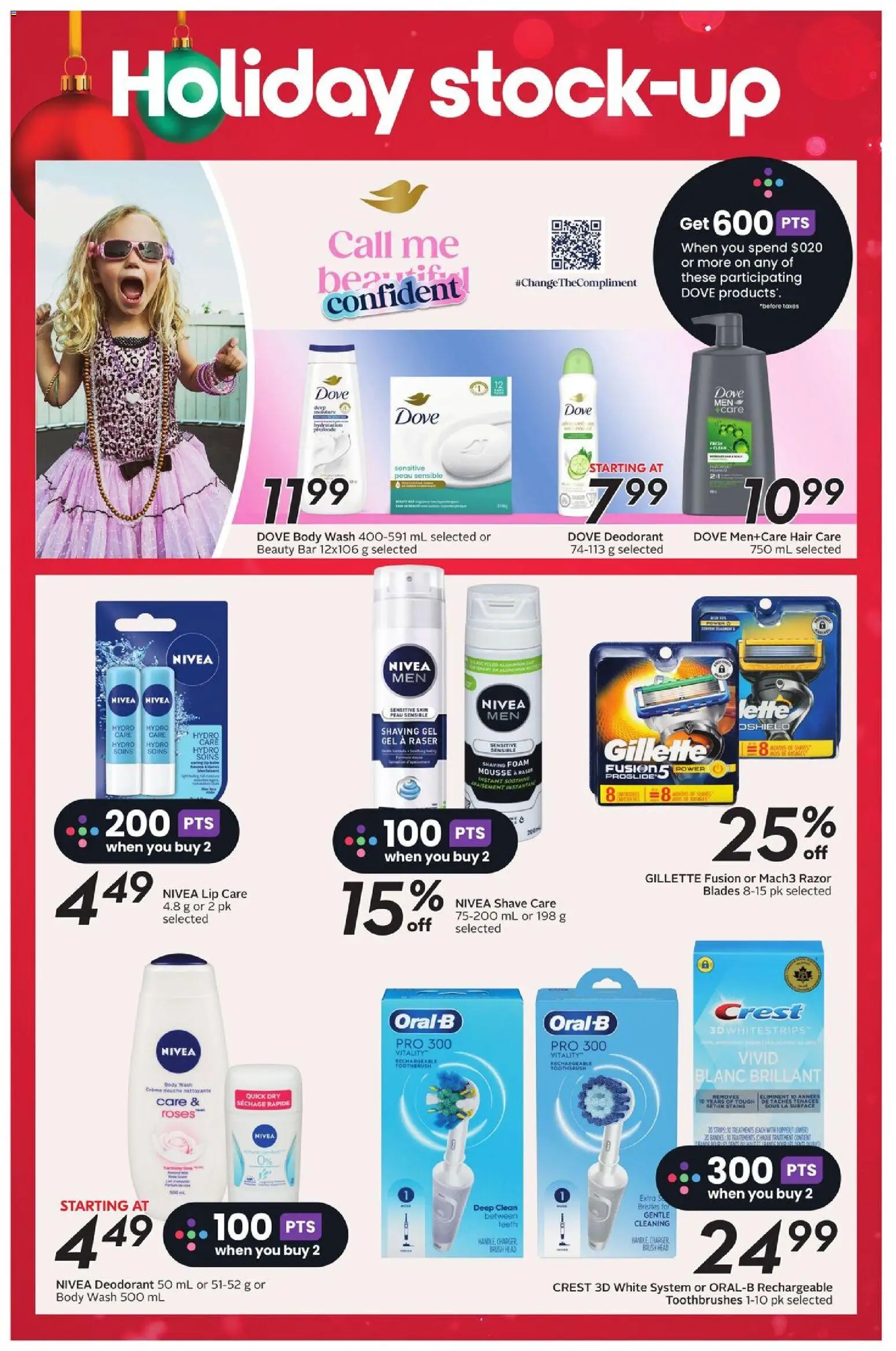 Sobeys flyer valid from 27.11.2025 | Page: 24 | Products: Brush, Shaving foam, Body wash, Deodorant