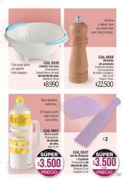 Vista previa Catálogo Amodil Campaña 4 válido desde el 01.03.2026 | Página: 125 | Productos: Botella, Aceite, Espatula, Molinillo