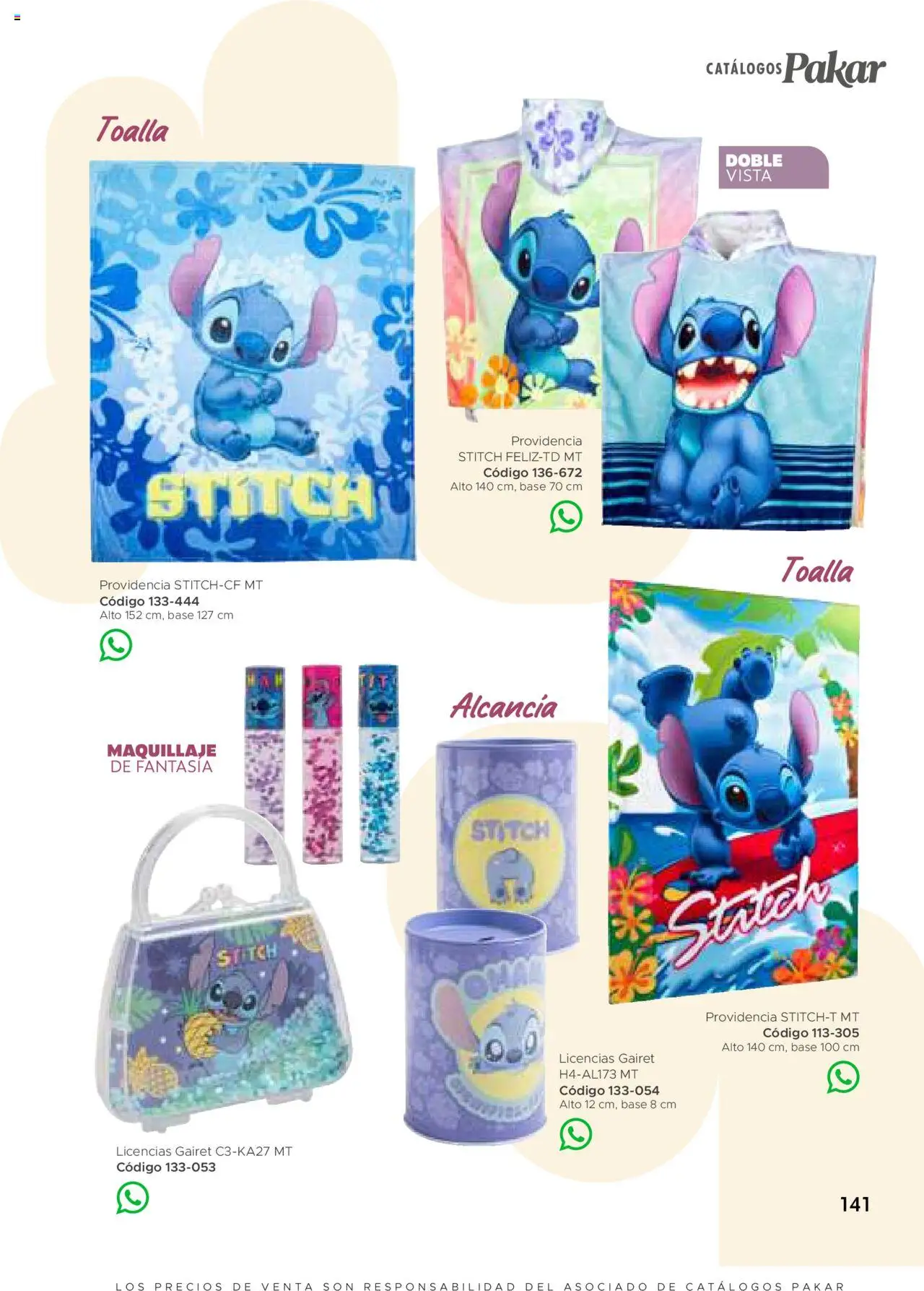 Nuevas ofertas de SC Pakar válidas en toda la República Mexicana desde el 24.07.2025. ¡Encuentra las mejores ofertas en SC Pakar - Catálogo Nina otoño / invierno! | Página: 141 | Productos: Toalla, Maquillaje