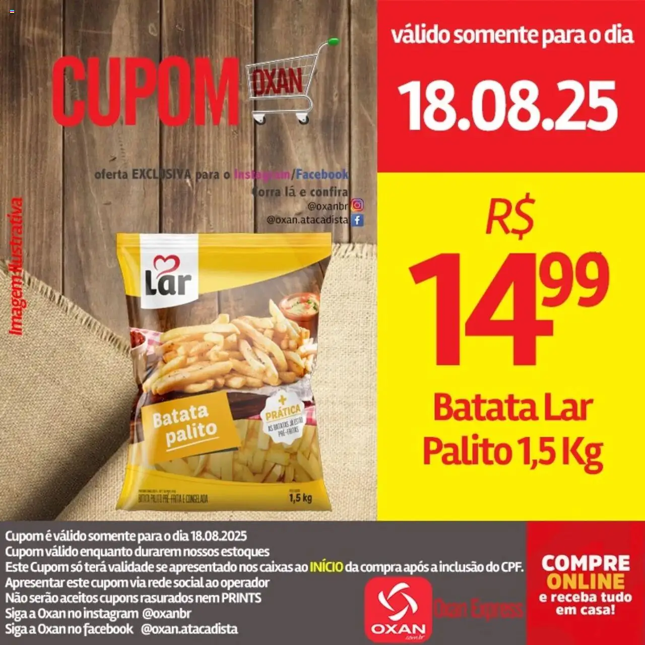 Oxan Atacadista Folheto - válido de 18.08.2025 | Página: 9 | Produtos: Batata