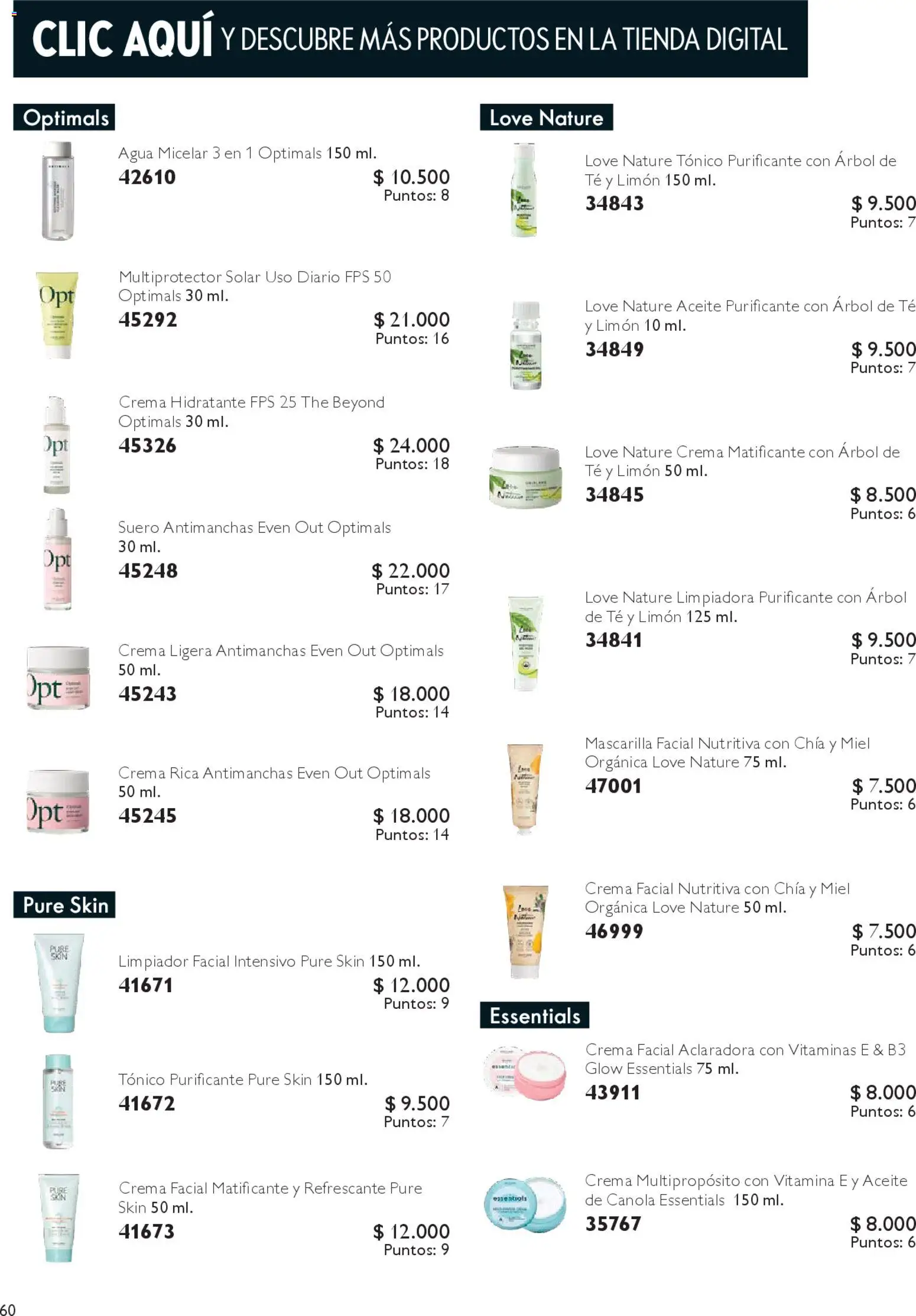 Oriflame catálogo │ válido desde el 07.03.2026 | Página: 60 | Productos: Agua, Vitaminas, Mascarilla, Crema