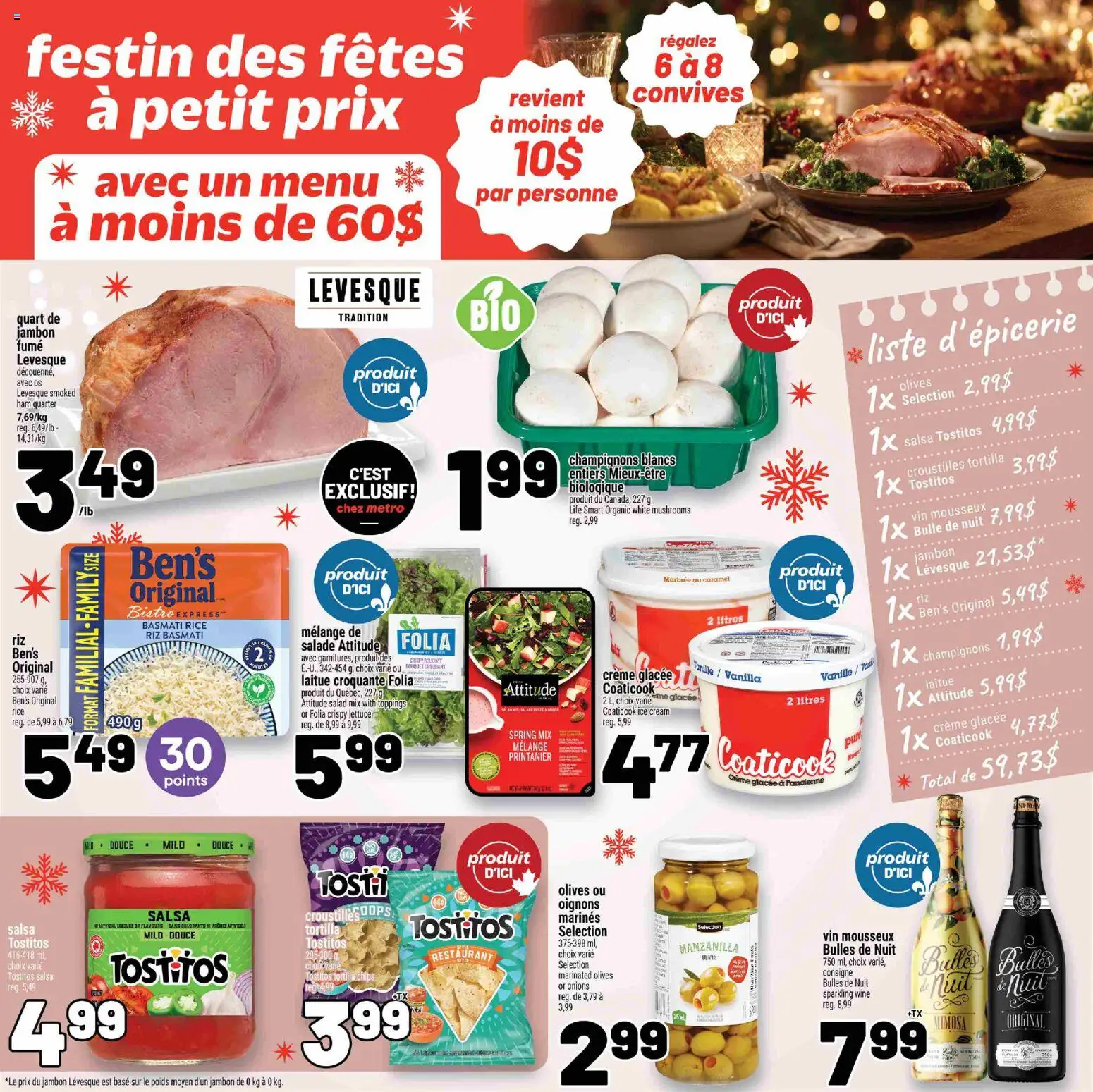 Metro flyer valid from 18.12.2025 | Page: 3 | Products: Rice, Ice cream, Salad, Wine