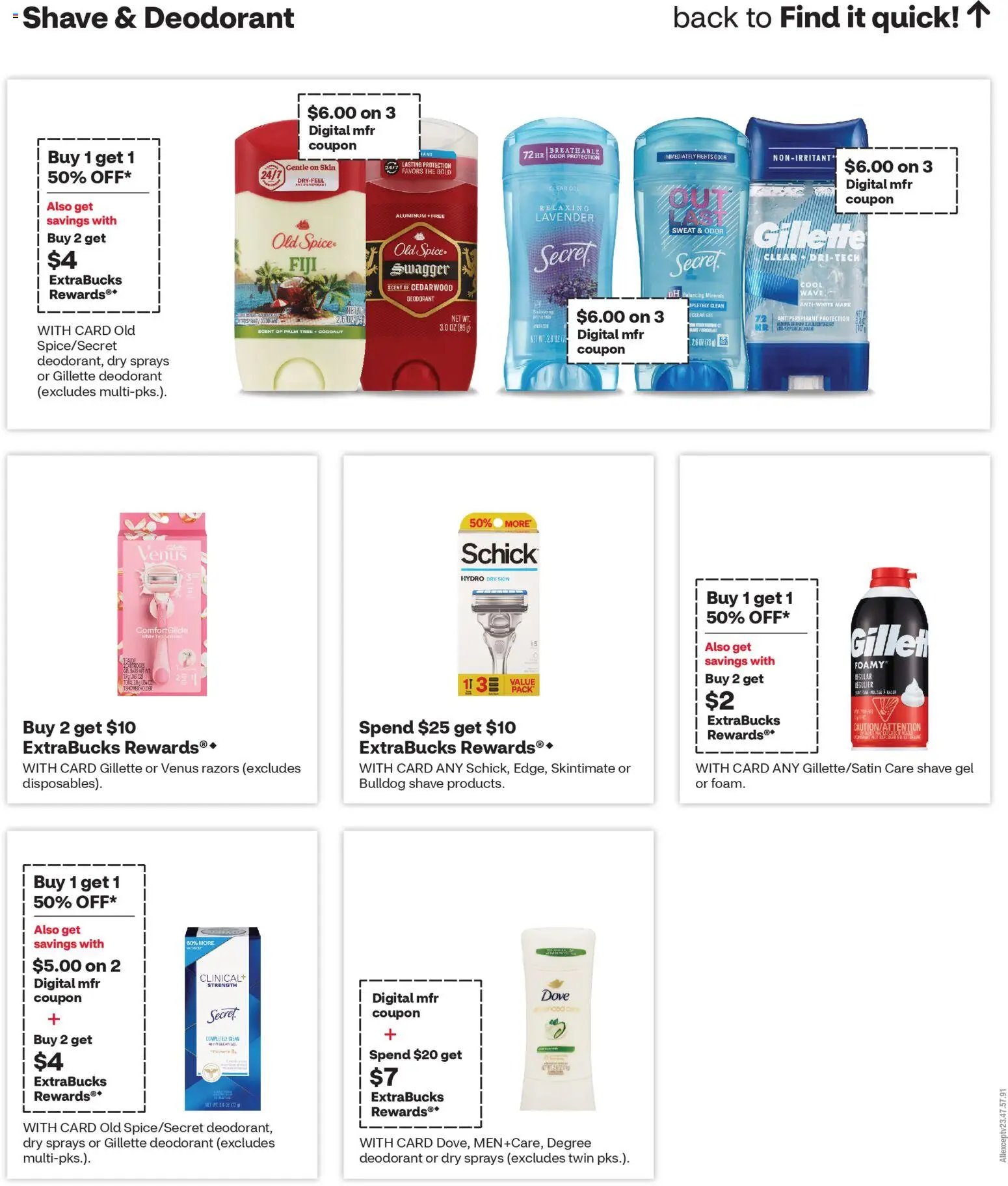CVS Pharmacy Weekly Ad - OH - valid from 29.03.2026 | Page: 14 | Products: Deodorant, Antiperspirant, Cream, Shave Gel