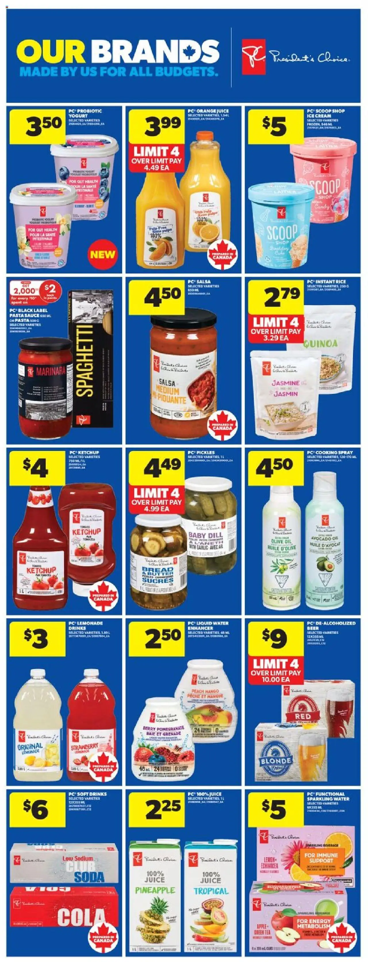 Real Canadian Superstore flyer valid from 18.09.2025 | Page: 23 | Products: Pineapple, Ice cream, Bread, Juice