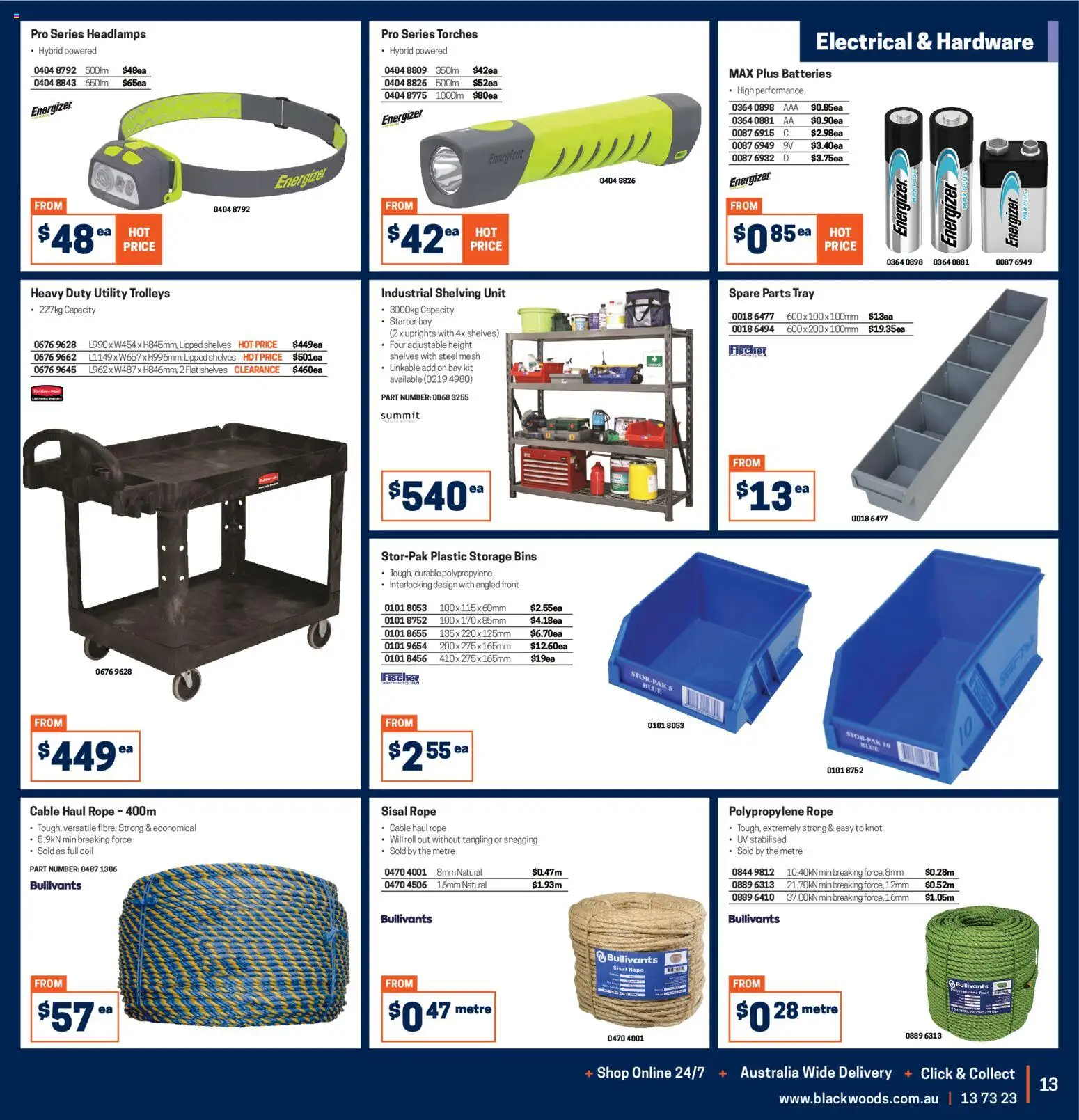 Black Woods catalogue - valid from 03.11.2025 | Page: 13 | Products: Batteries, Cable