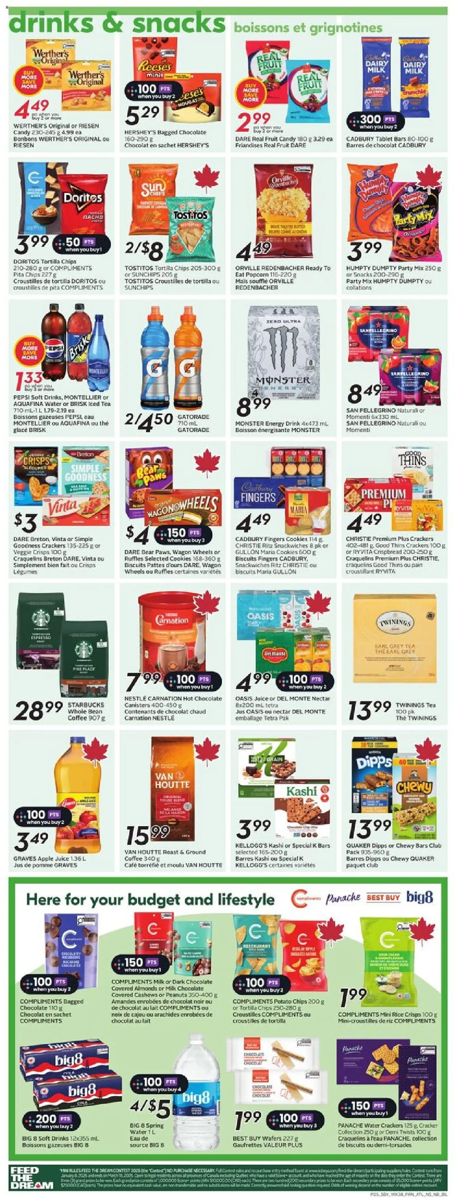 Sobeys flyer valid from 15.01.2026 | Page: 8 | Products: Rice, Cookies, Coffee, Chocolate