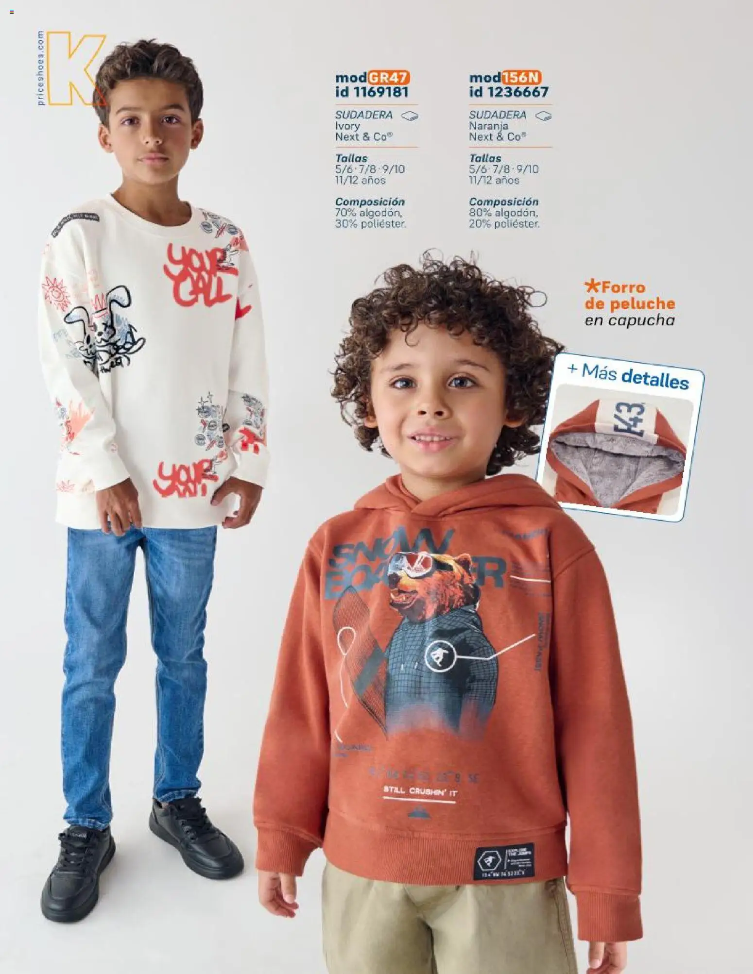 Nuevas ofertas de Price Shoes válidas en toda la República Mexicana desde el 21.10.2025. ¡Encuentra las mejores ofertas en Price Shoes catálogo KIids Oto-Inv 2025! | Página: 68 | Productos: Sudadera