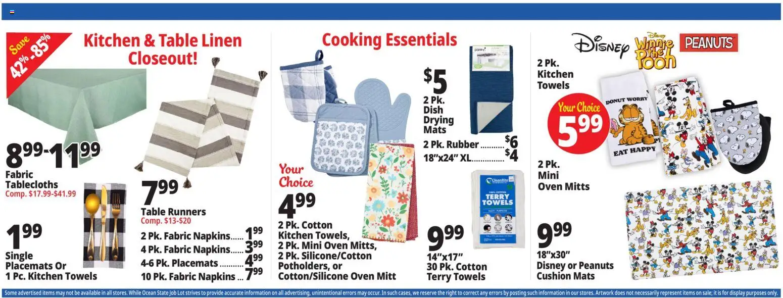 Ocean State Job Lot Weekly Ad - valid from 08.01.2026 | Page: 8 | Products: Table, Cushion, Oven