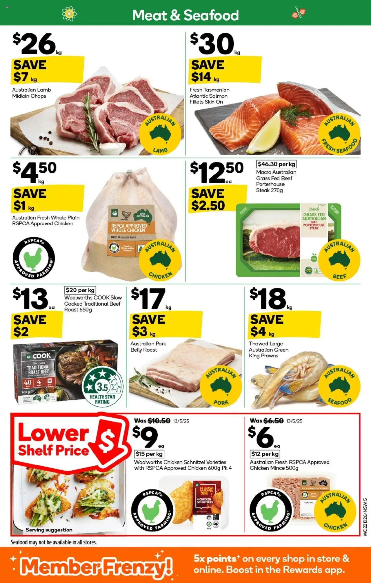 Woolworths catalogue - valid from 22.10.2025 | Page: 15 | Products: Beef, Meat, Seafood, Garlic