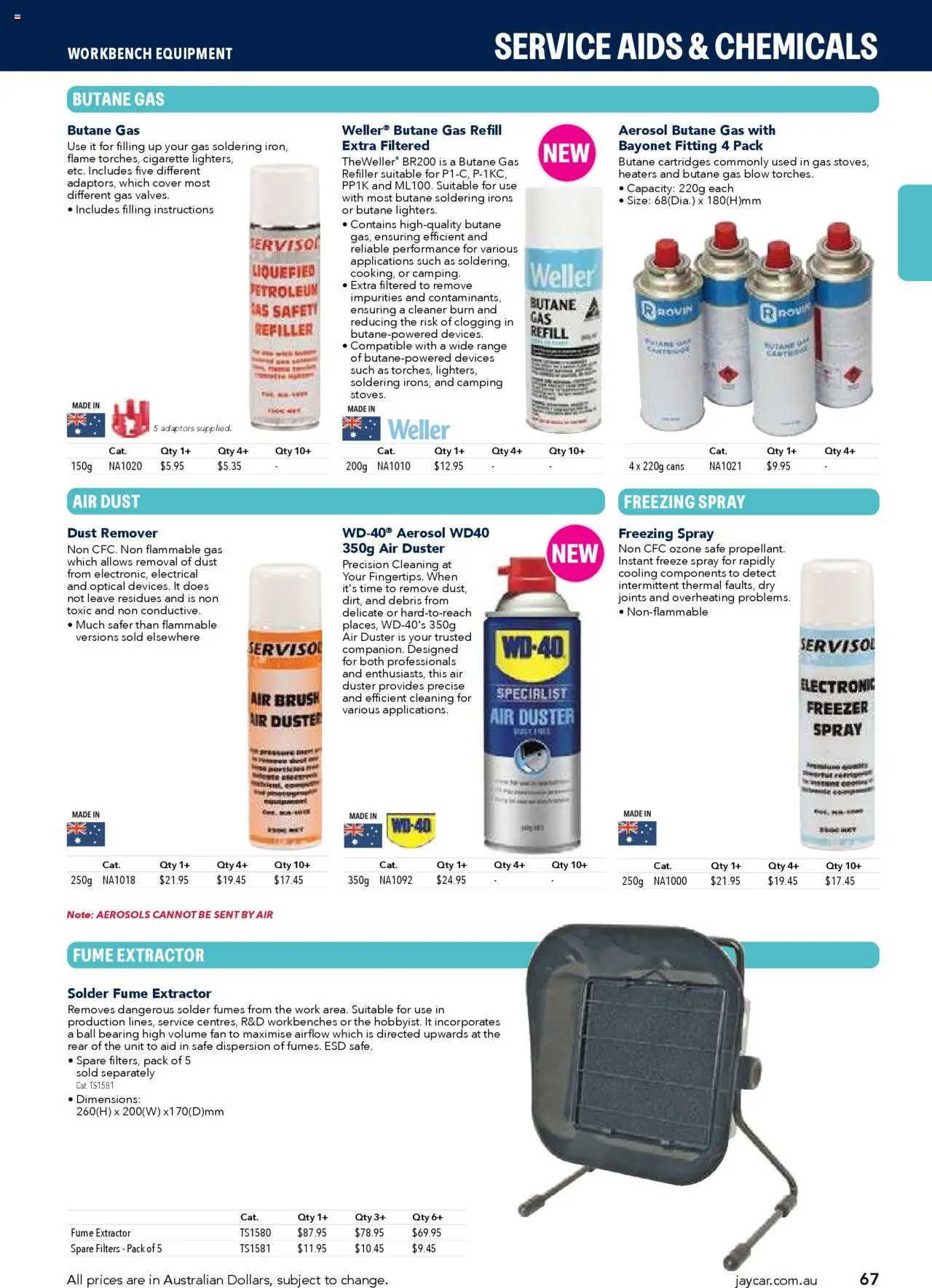 Jaycar catalogue - valid from 09.07.2025 | Page: 67 | Products: Cleaner, Freezer, Safe, Fan