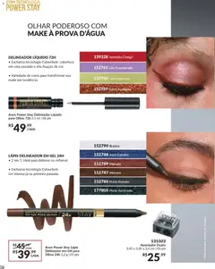 Avon Black Friday - Pré-Visualização do folheto da loja Avon, válido de 29.10.2025 | Página: 58 | Produtos: Delineador, Lápis