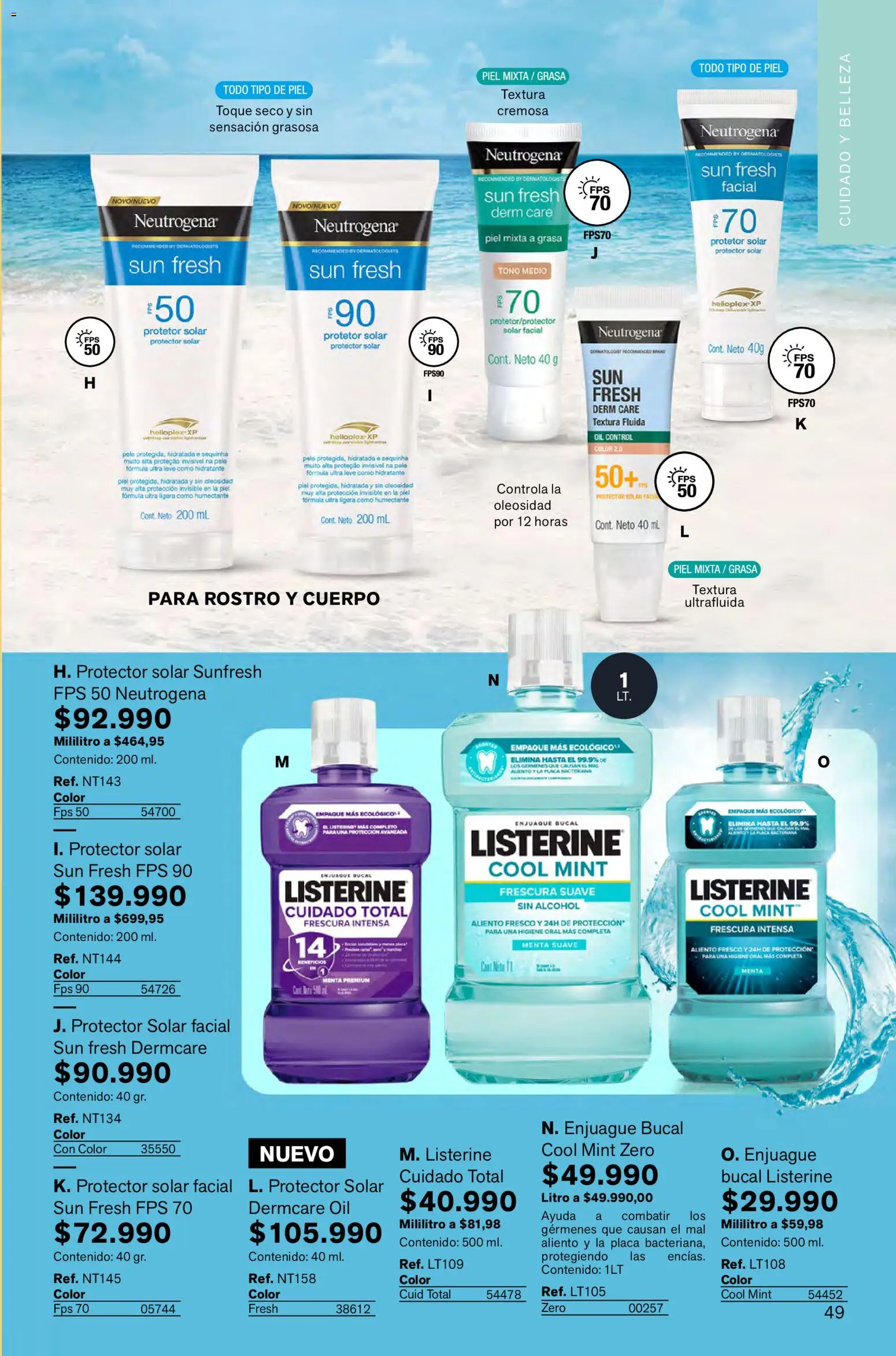 Leonisa revista - valida desde el 05.02.2026 | Página: 49 | Productos: Protector solar, Enjuague bucal, Tintura