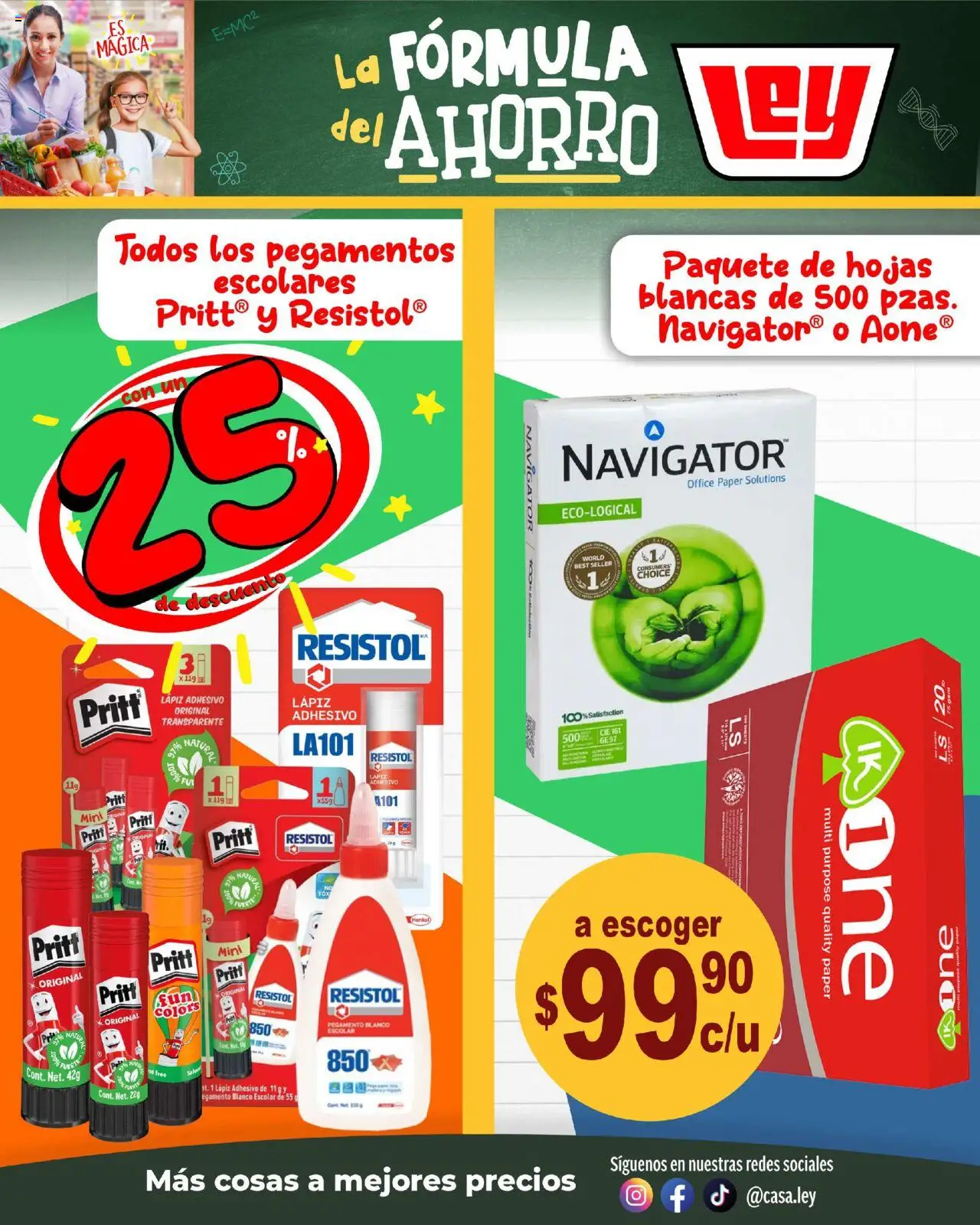 Nuevas ofertas de Casa Ley válidas en toda la República Mexicana desde el 01.08.2025. ¡Encuentra las mejores ofertas en Casa Ley - Folleto Formula del ahorro - Frontera! | Página: 12 | Productos: Pegamento