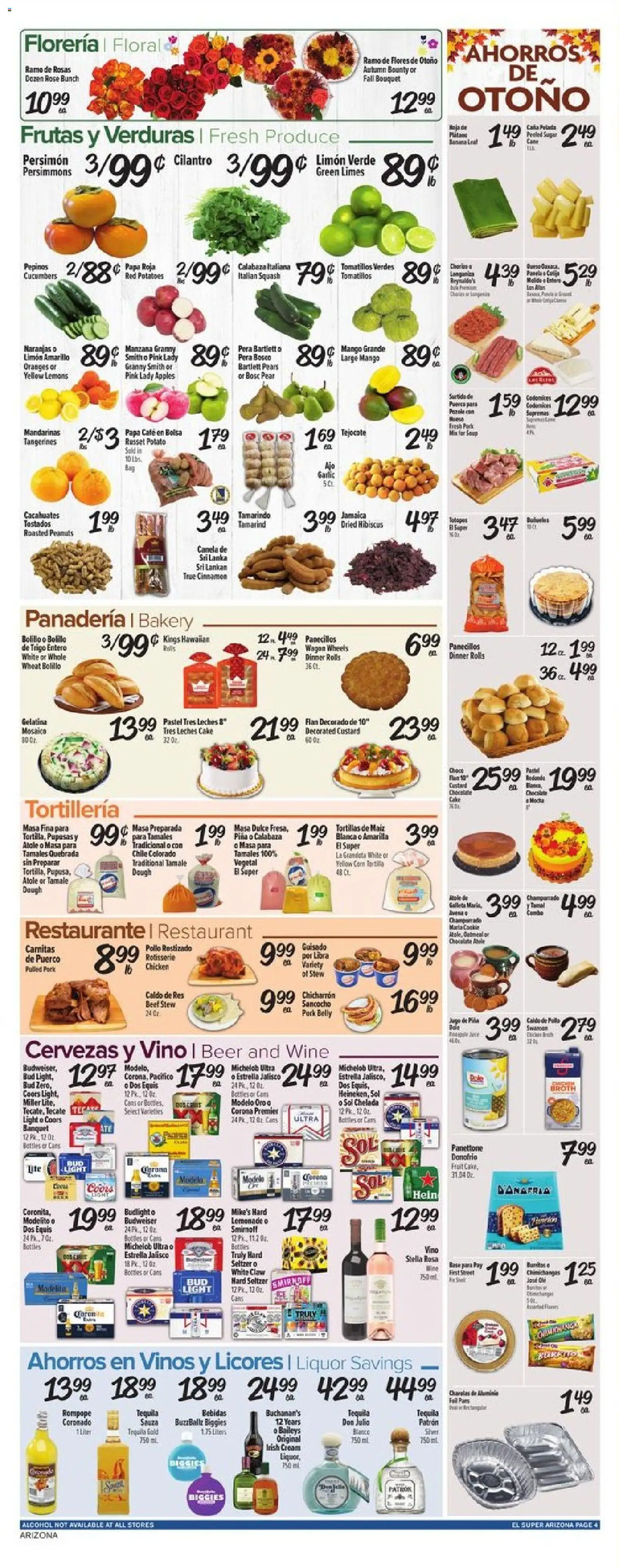 El Super Weekly Ad - AK - valid from 26.11.2025 | Page: 4 | Products: Squash, Chocolate, Beer, Pork