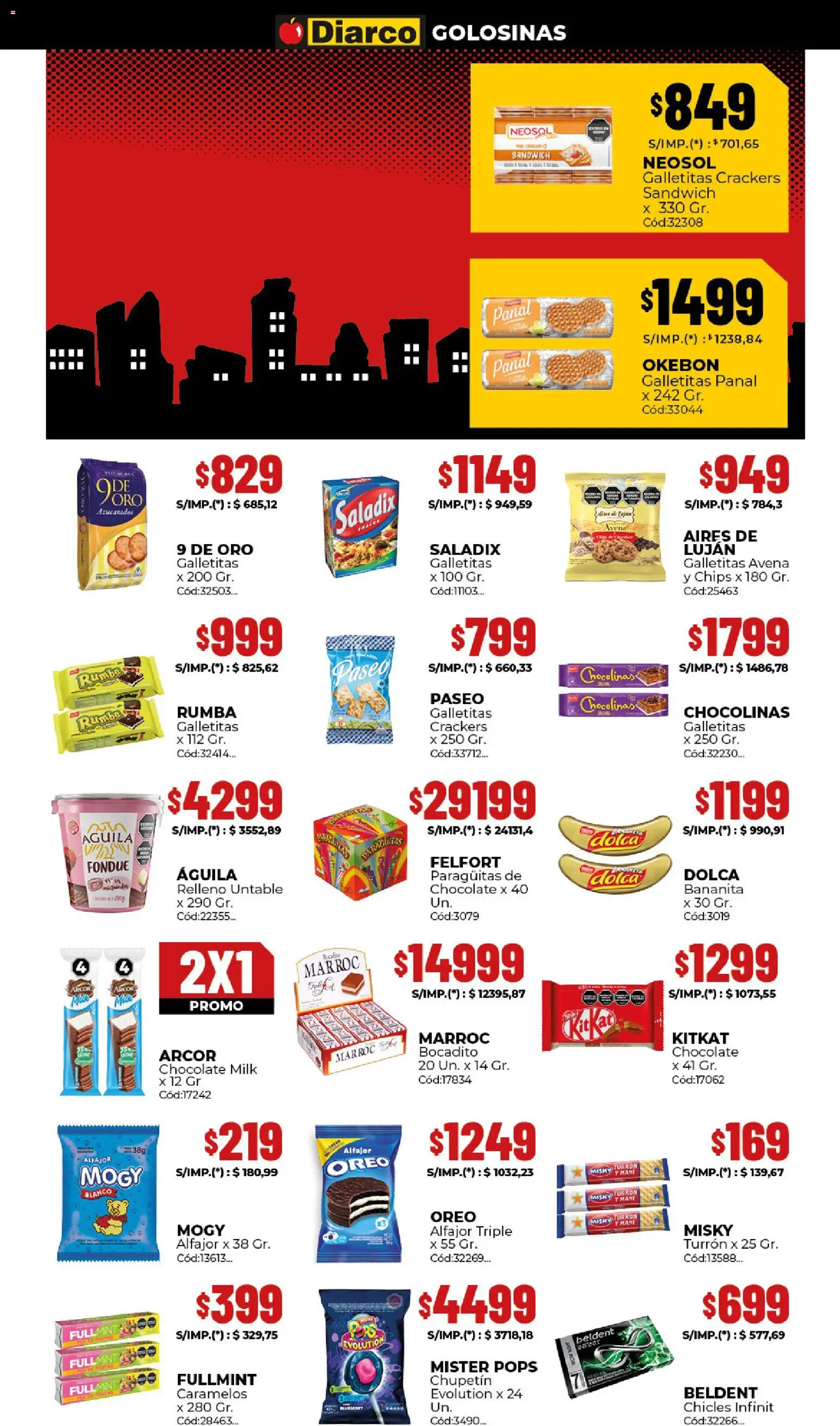 Diarco - Black Friday │ válido desde el 17.11.2025 | Página: 9 | Productos: Galletitas, Mani, Chocolate, Alfajor
