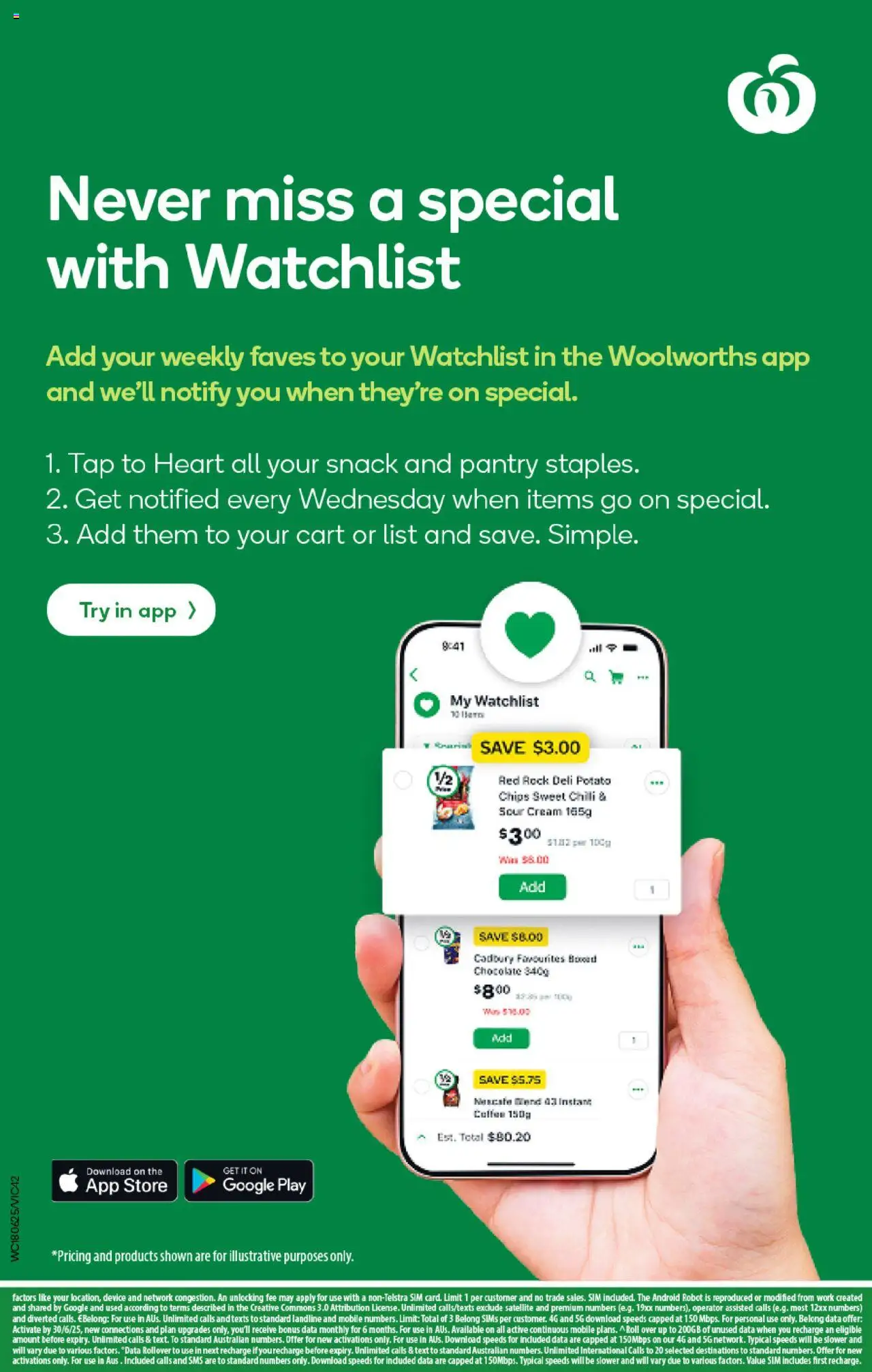 Woolworths catalogue - valid from 18.06.2025 | Page: 42 | Products: Chocolate, Sour cream, Satellite, Mobile
