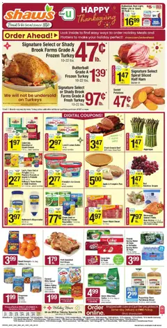 Preview of Shaw's weekly ads valid from 21.11.2025