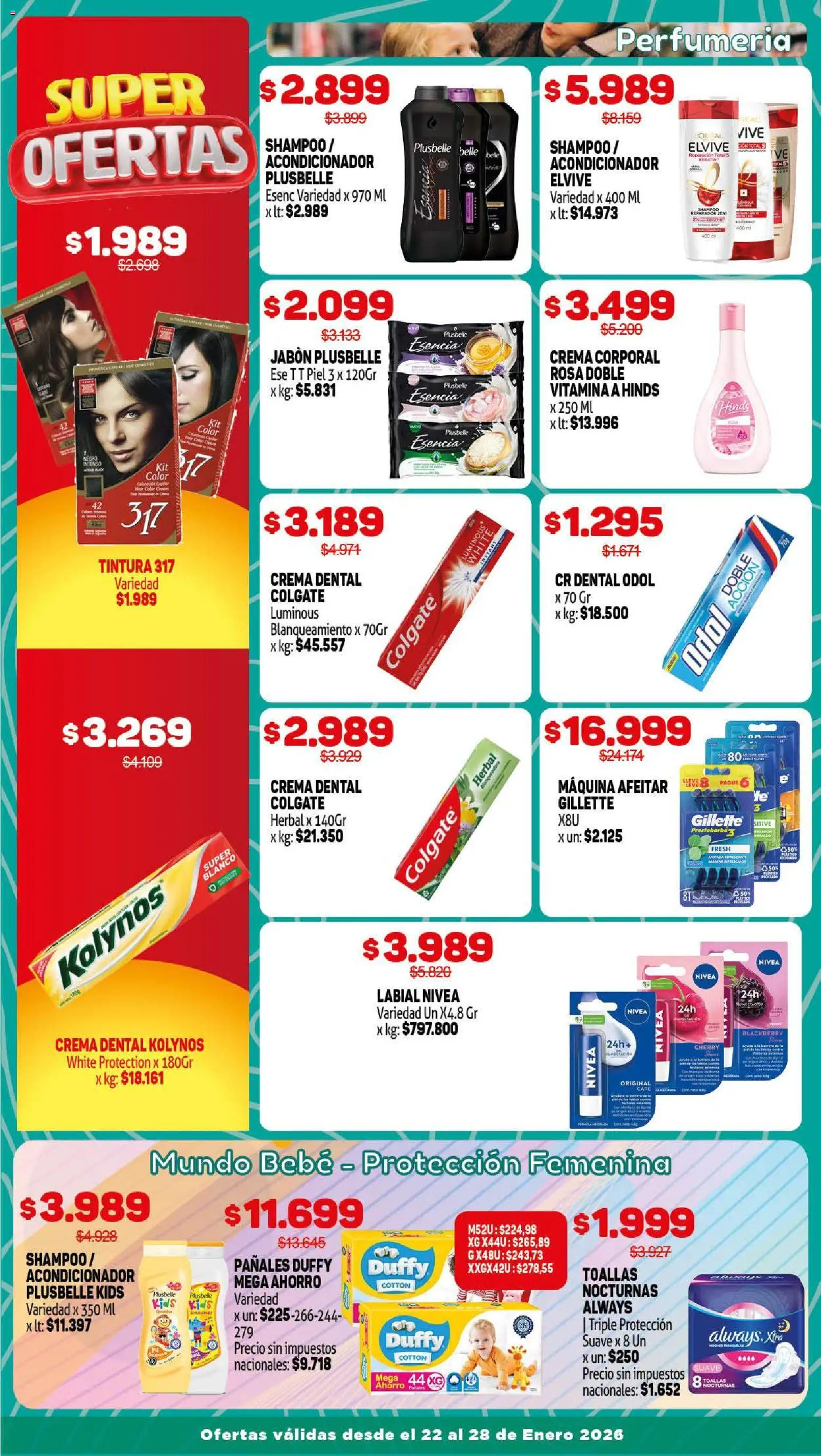 Makro ofertas │ válido desde el 22.07.2026 | Página: 10 | Productos: Toallas, Acondicionador, Pañales, Crema