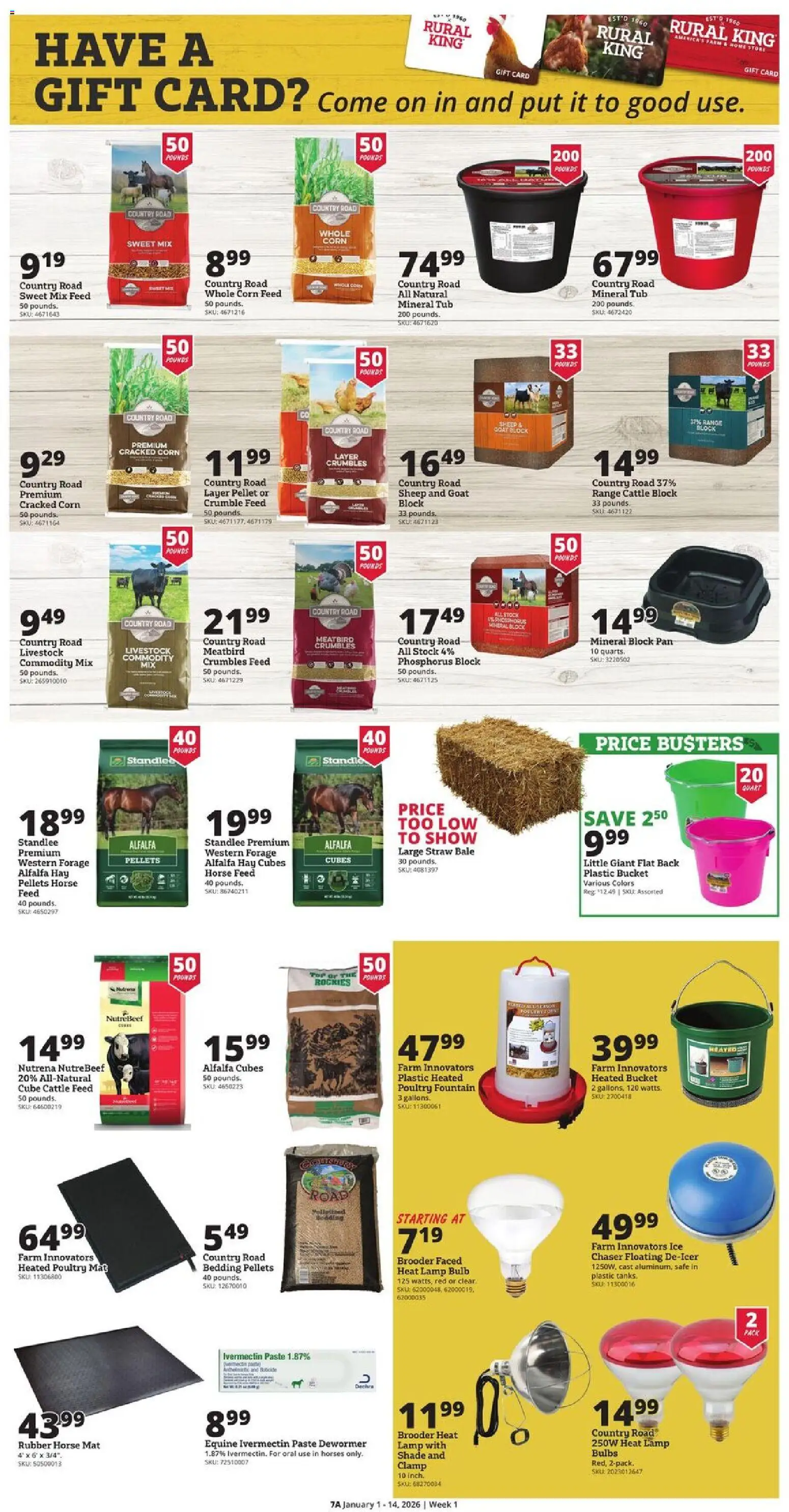 Rural King Weekly Ad - valid from 01.01.2026 | Page: 7 | Products: Safe, Pan, Lamp, Coat