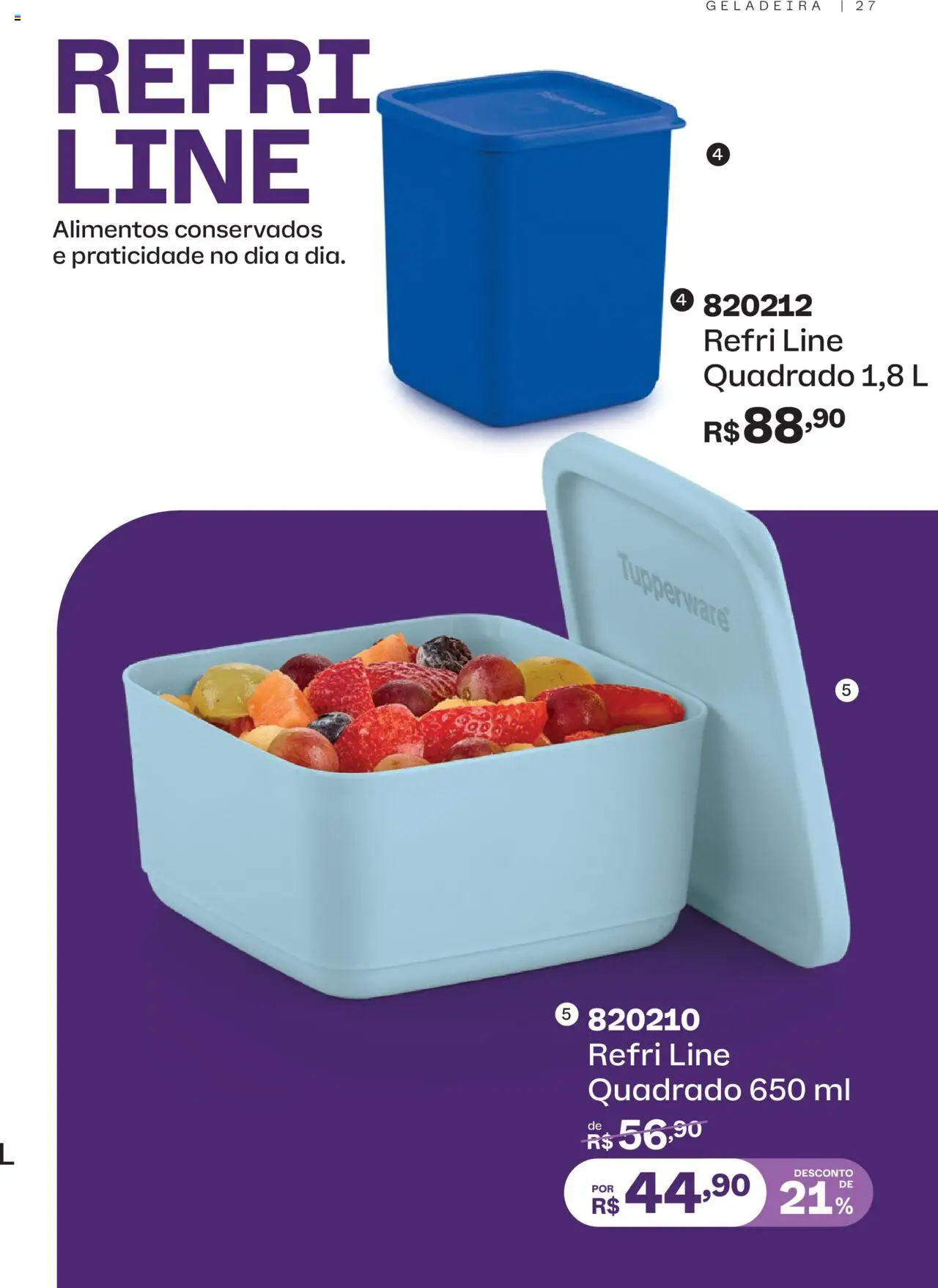 Tupperware Folheto - válido de 01.11.2025 | Página: 27 | Produtos: Geladeira