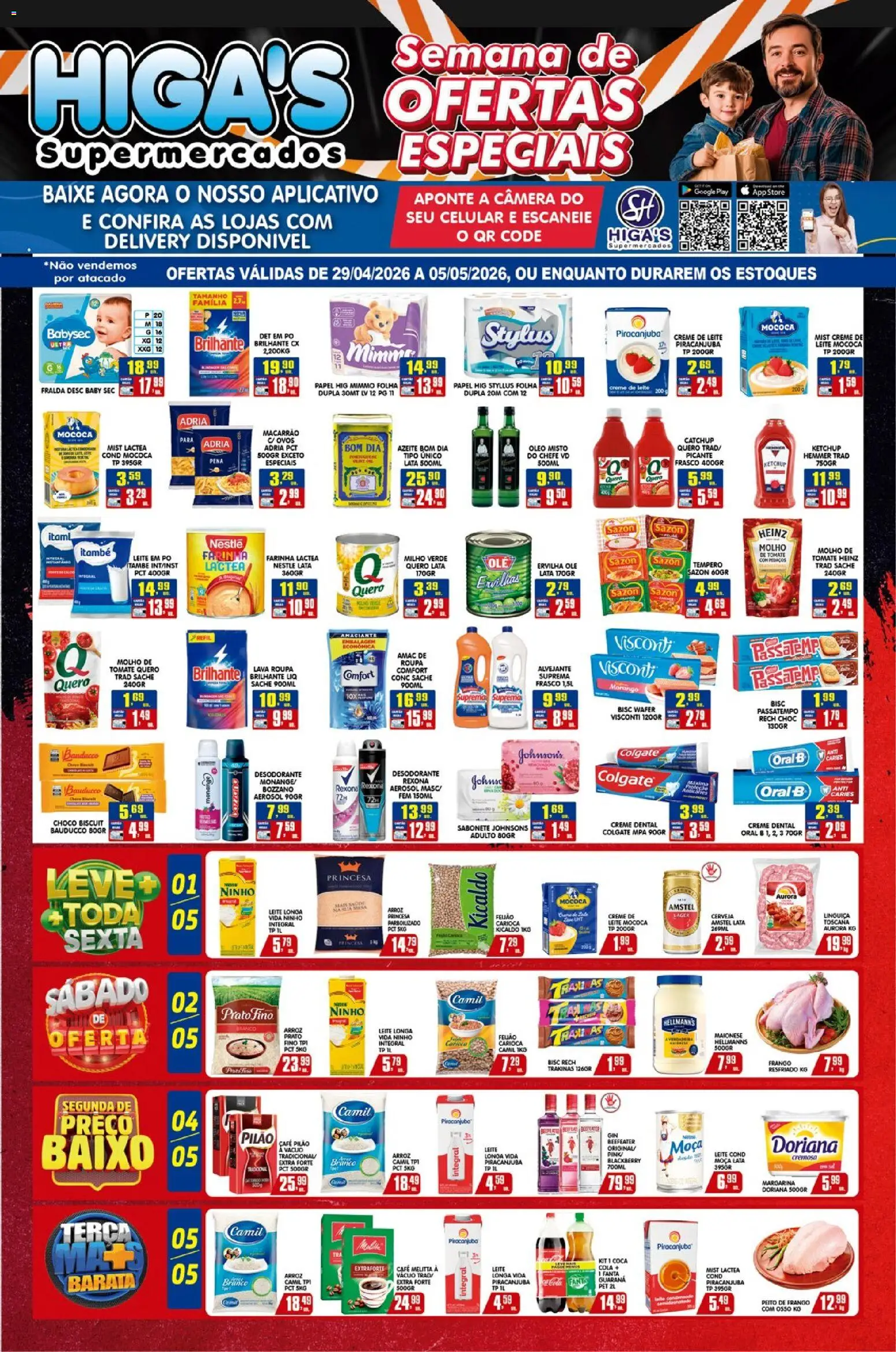 Higa's Supermercado Folheto - válido de 29.04.2026 | Página: 1 | Produtos: Celular, Guaraná, Cerveja, Margarina