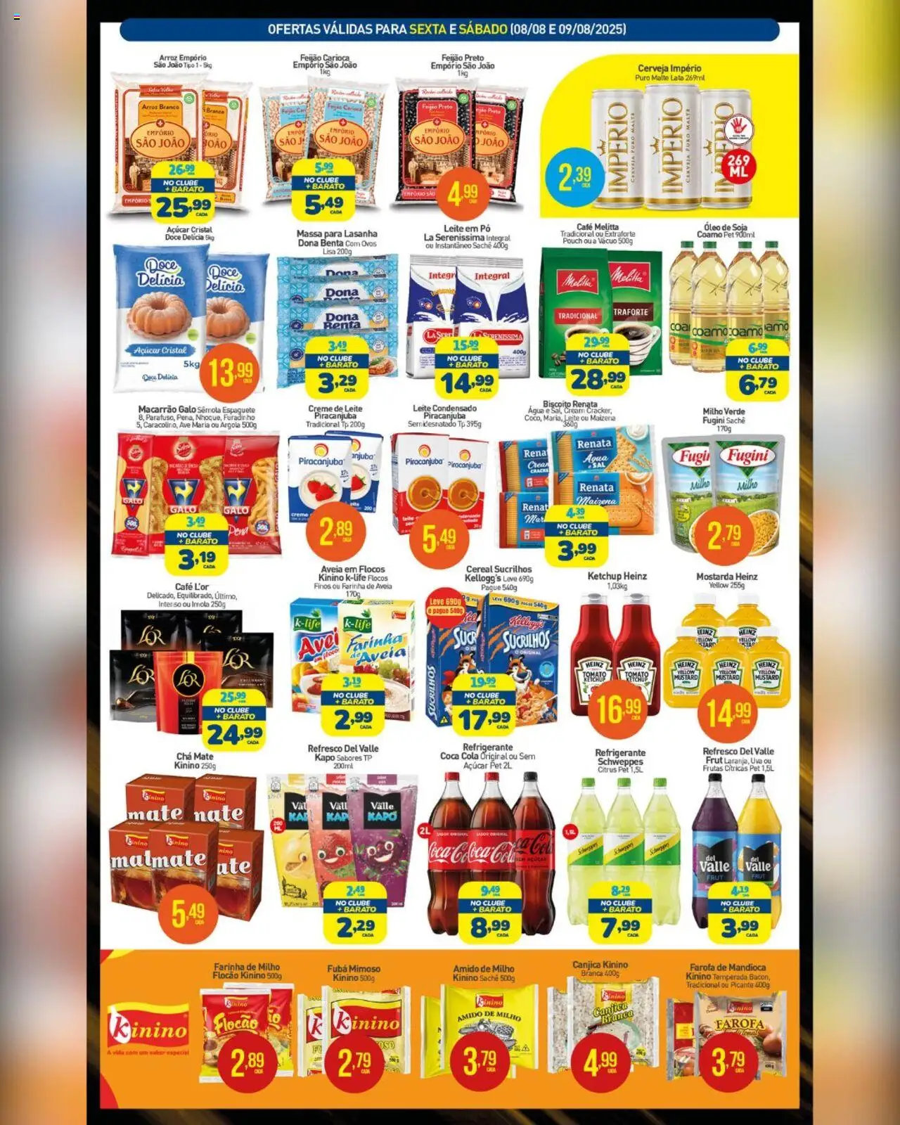 Rede Bom Lugar Folheto - válido de 08.08.2025 | Página: 2 | Produtos: Pó, Chá mate, Fubá, Farofa